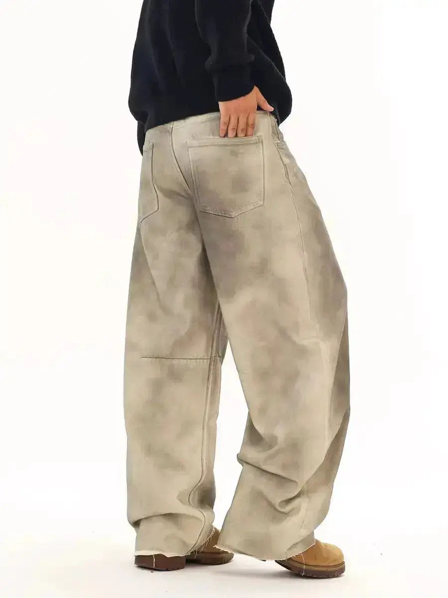 Japanese Brand Dirty Dye Gradient Swoosh Casual Pants Size US 32 / EU 48 - 2 Thumbnail