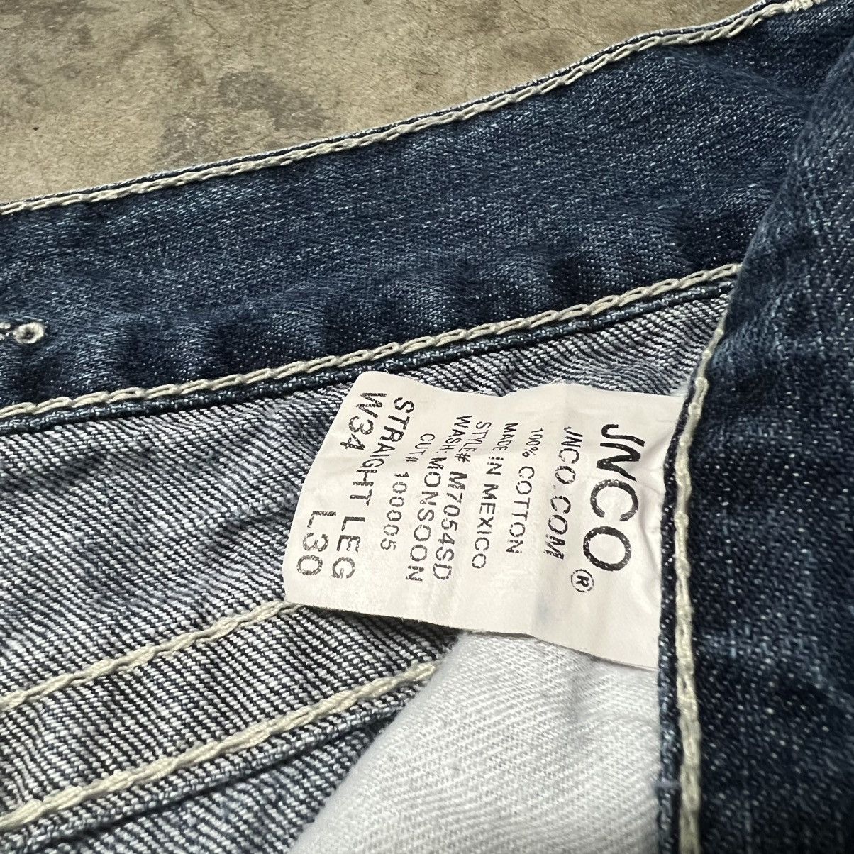 Affliction × Ed Hardy × JNCO Vintage Y2K JNCO Straight-Leg Embroidered Denim Jeans Size US 34 / EU 50 - 11 Thumbnail