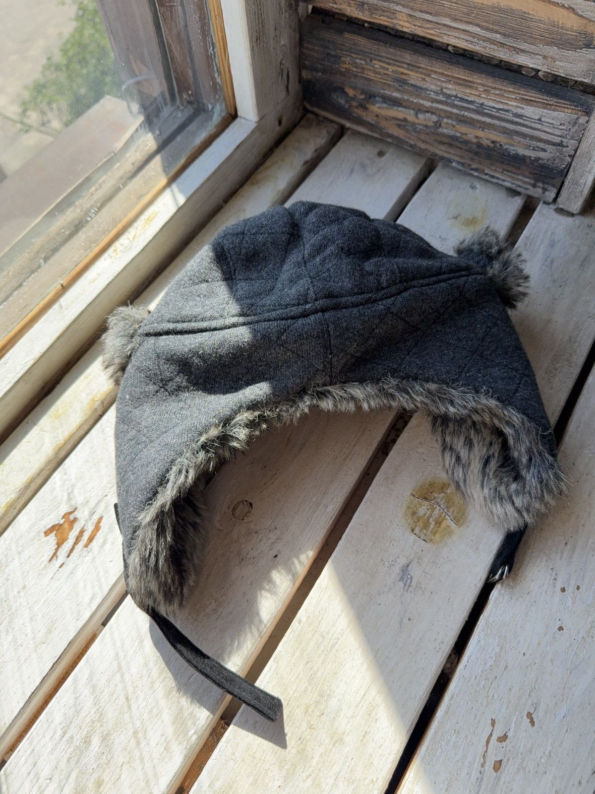 Vintage Y2K Vintage Fuzzy Hat Mohair knit Ushanka Trapper hat retro Size ONE SIZE - 5 Thumbnail