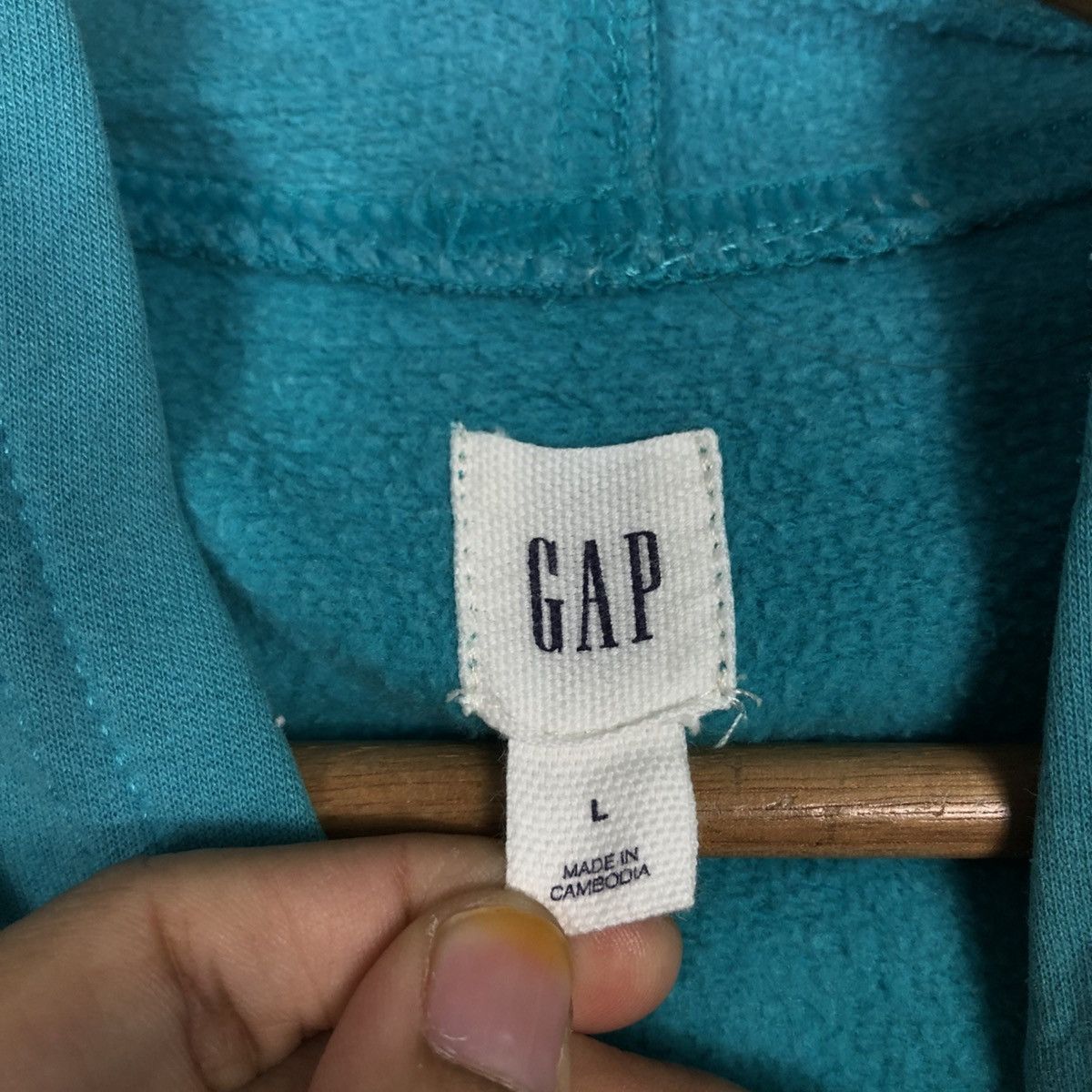 Japanese Brand 📌Vintage Hoodie Pull Over Gap Ocean Green Spell Out Size US L / EU 52-54 / 3 - 17 Thumbnail