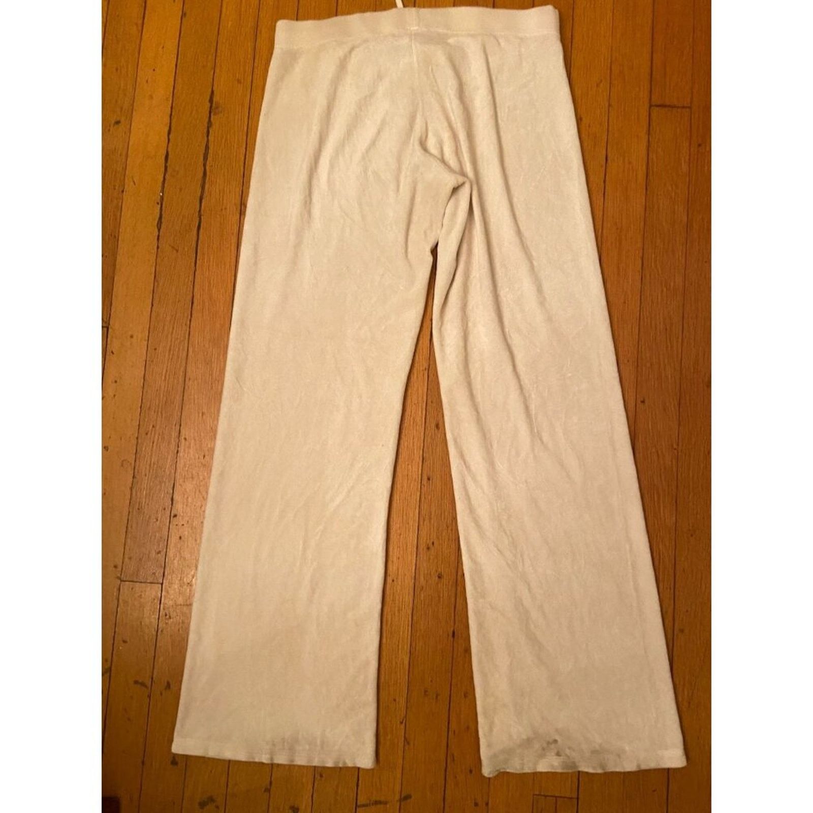 Juicy Couture Ladies Large Juicy Couture "Juicy" Velour Pants Inseam 33" Size 34" / US 12 / IT 48 - 3 Thumbnail