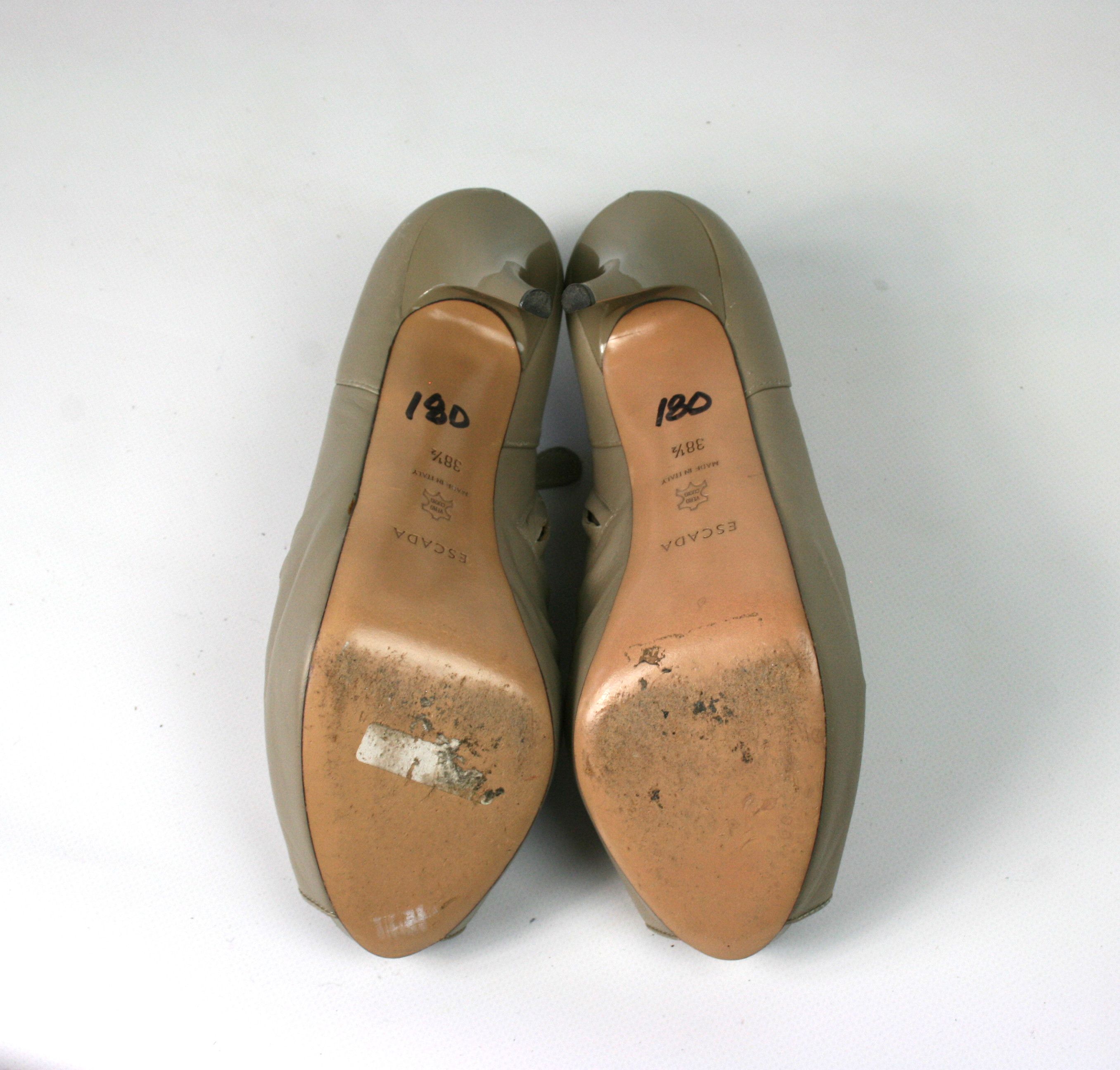 Escada Leather Heels Size US 8.5 / IT 38.5 - 7 Thumbnail