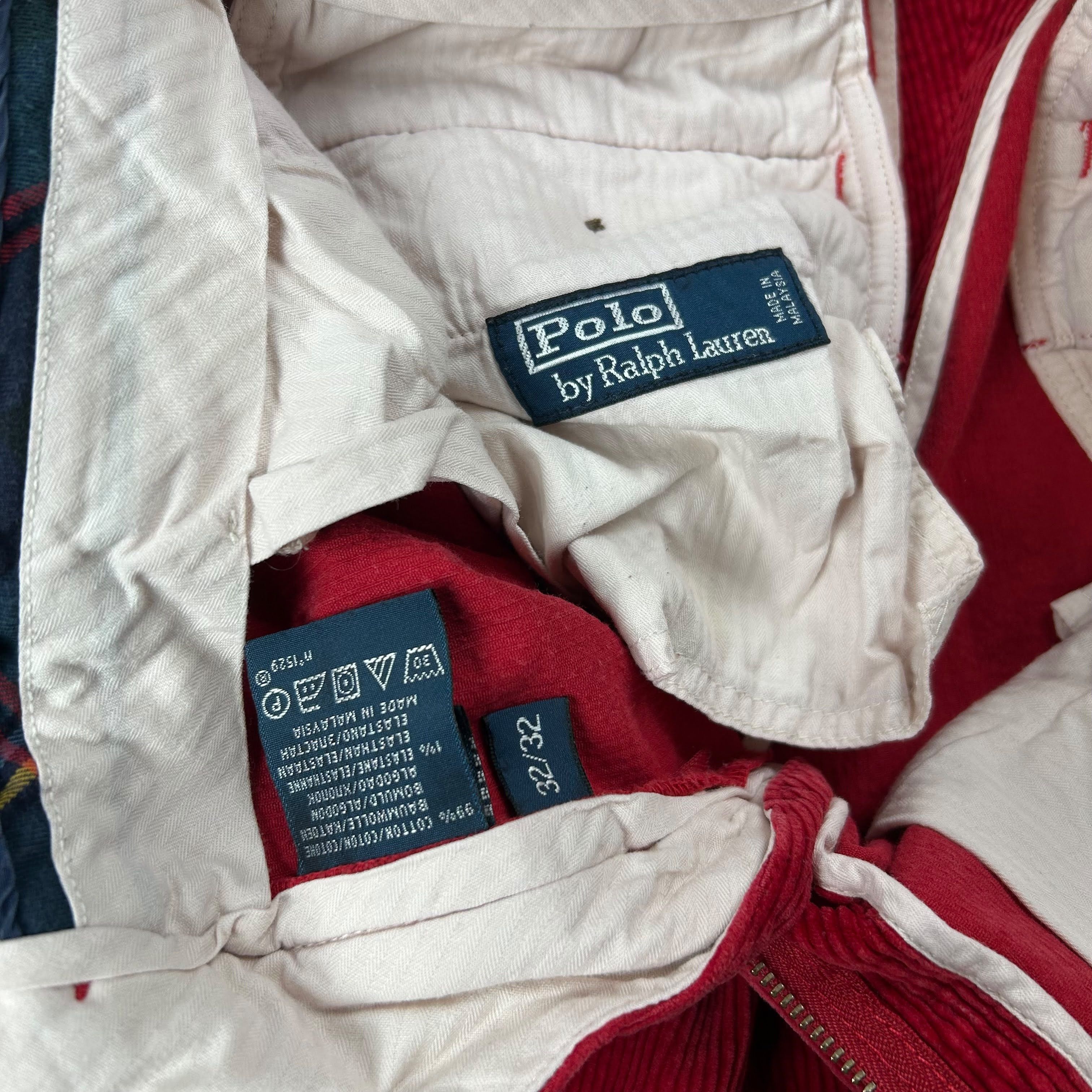 Polo Ralph Lauren Ralph Lauren Corduroy Regular Straight Red Pants W32L32 Cord Size US 32 / EU 48 - 5 Thumbnail