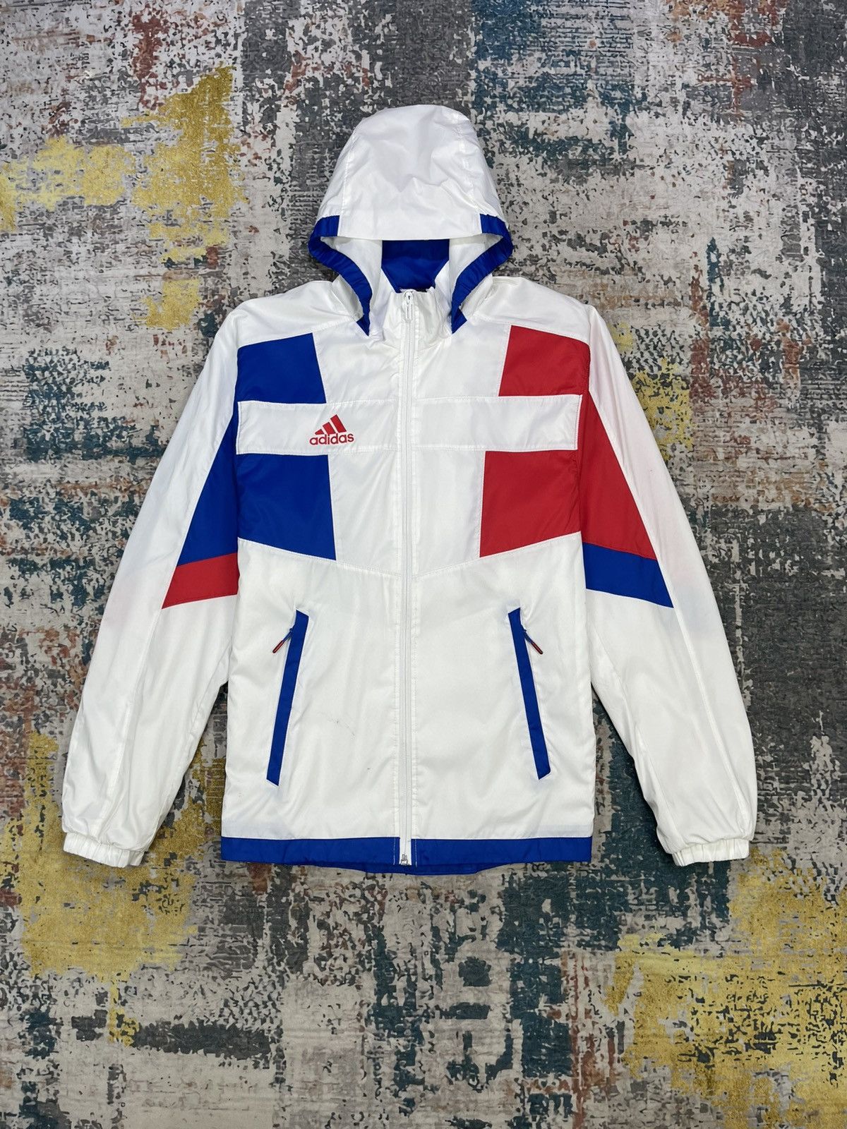 Adidas Adidas Wind RDY France Team Theme Windbreaker Jacket Size US S / EU 44-46 / 1 - 12 Thumbnail