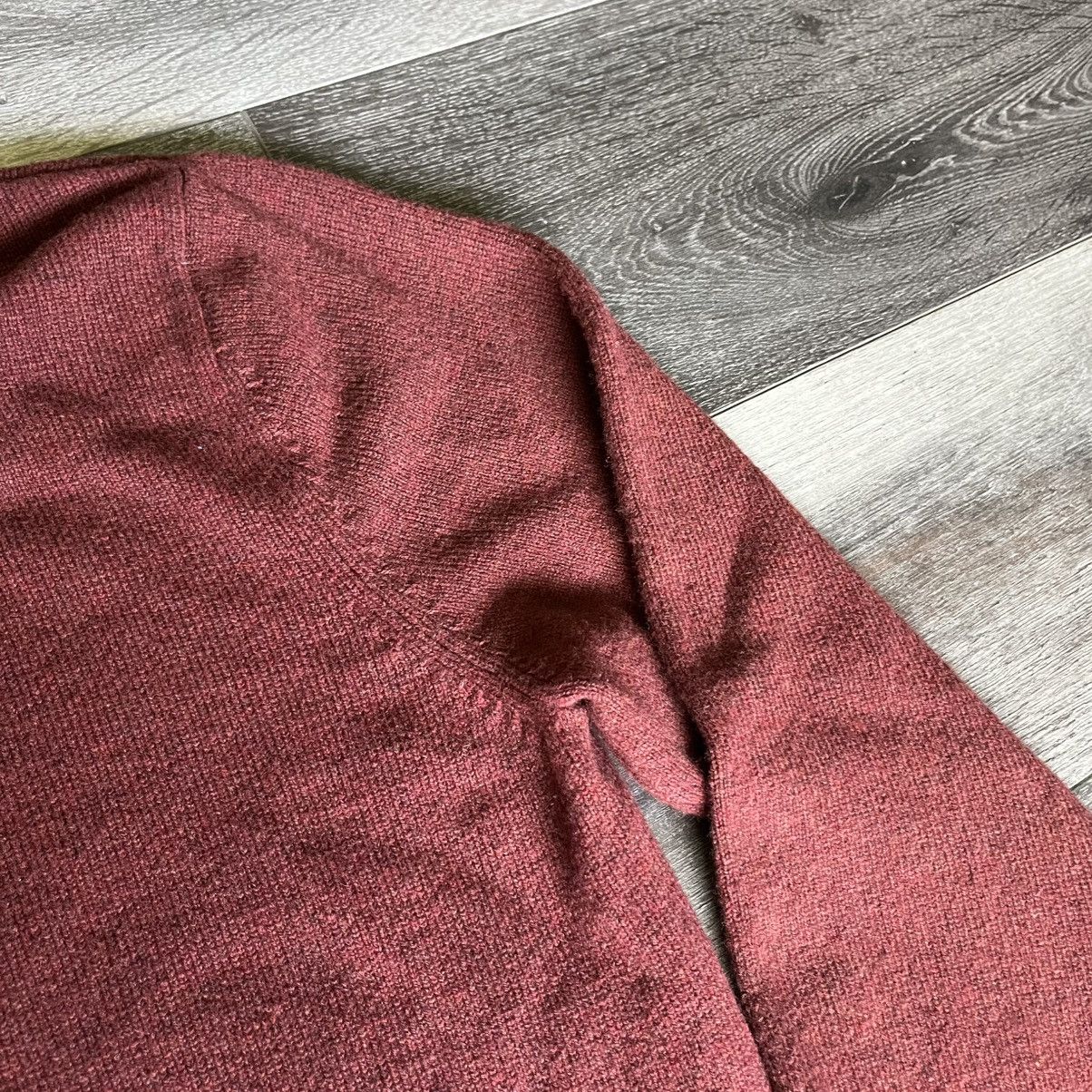 L.L. Bean Vintage 1990s LL Bean Lambswool Sweater Crewneck Red Orange Size US S / EU 44-46 / 1 - 4 Thumbnail