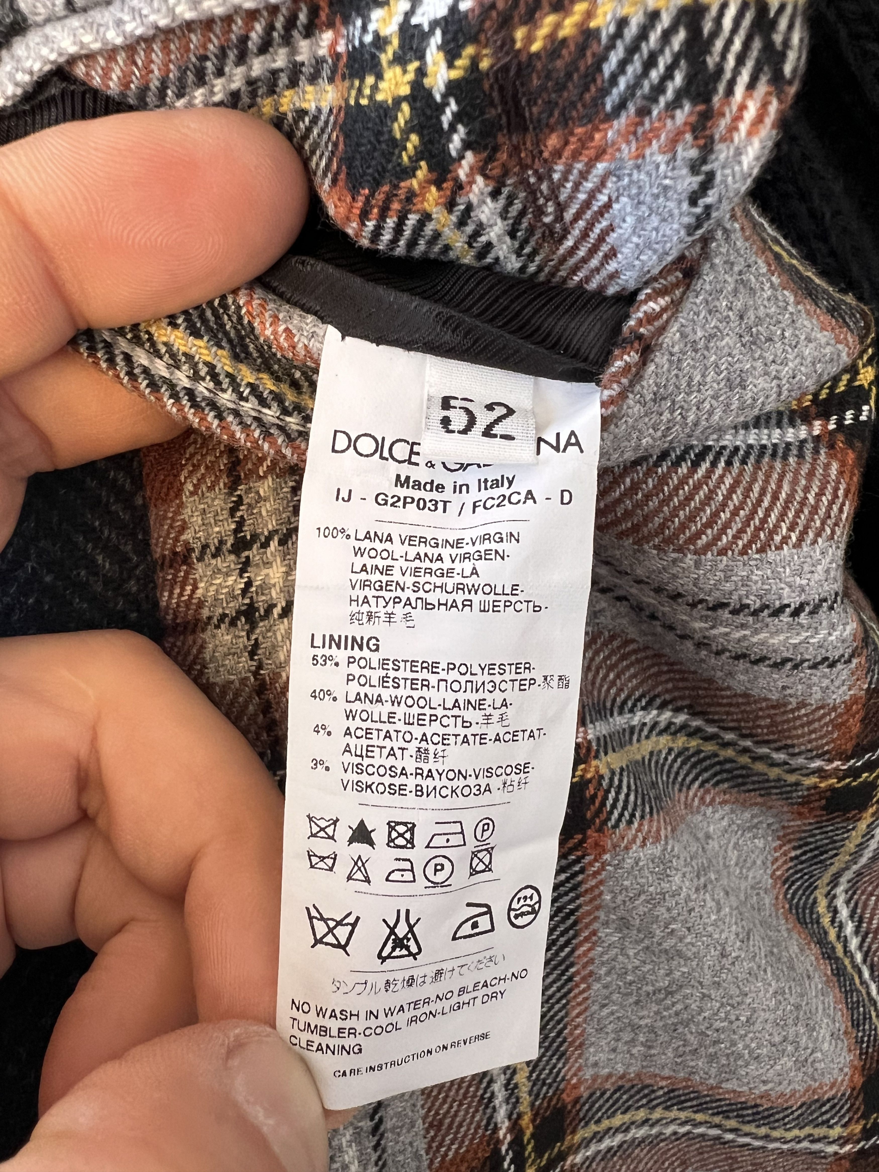 Dolce & Gabbana Dolce & Gabbana Wool Coat 52 Size US L / EU 52-54 / 3 - 5 Thumbnail