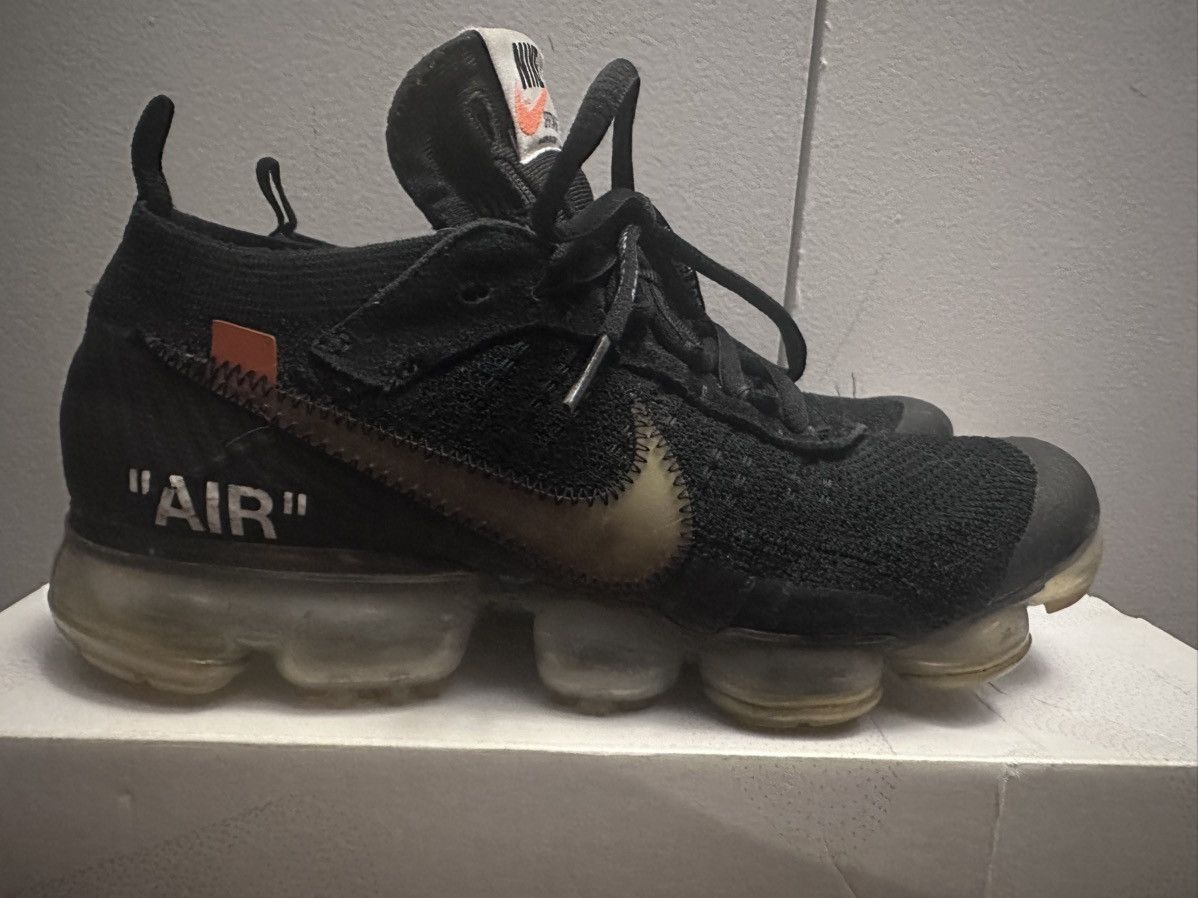 Nike × Off-White Nike Air VaporMax Off White Black (2018) Size US 8 / EU 41 - 3 Thumbnail