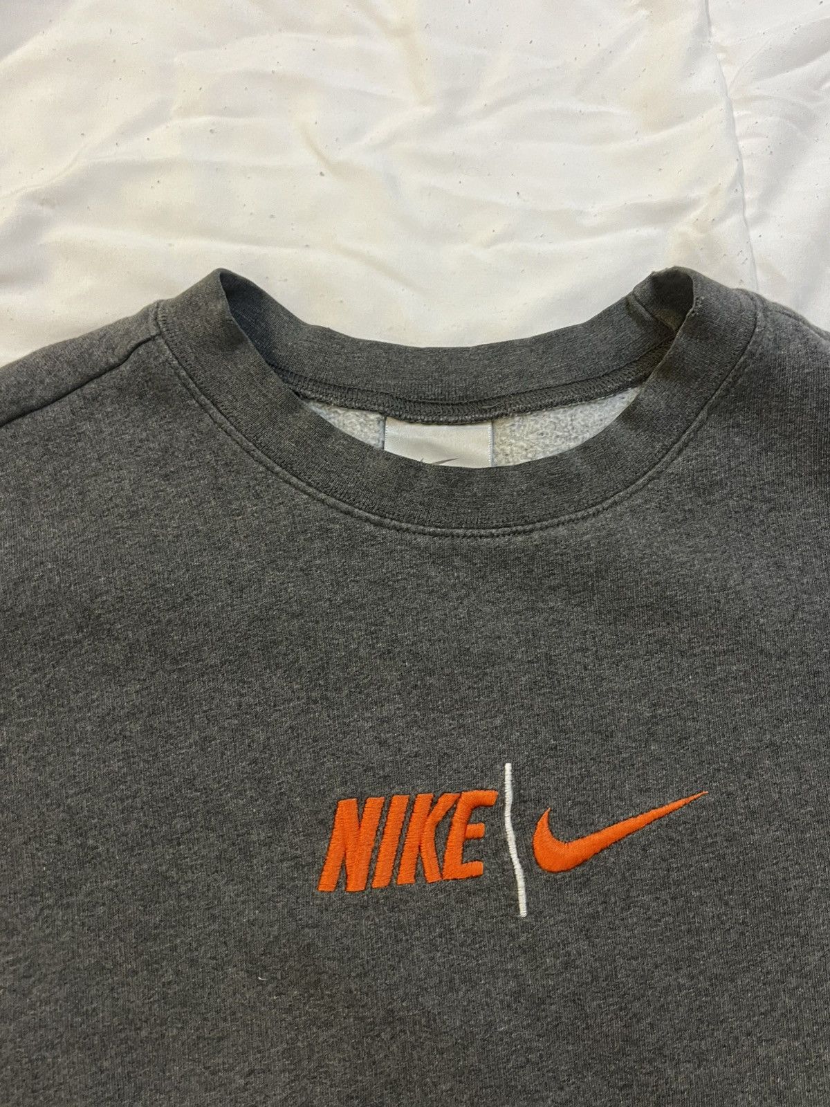 Nike × Vintage Vintage Y2K NIKE Center Check/ Spellout Crewneck Size US XXL / EU 58 / 5 - 5 Thumbnail