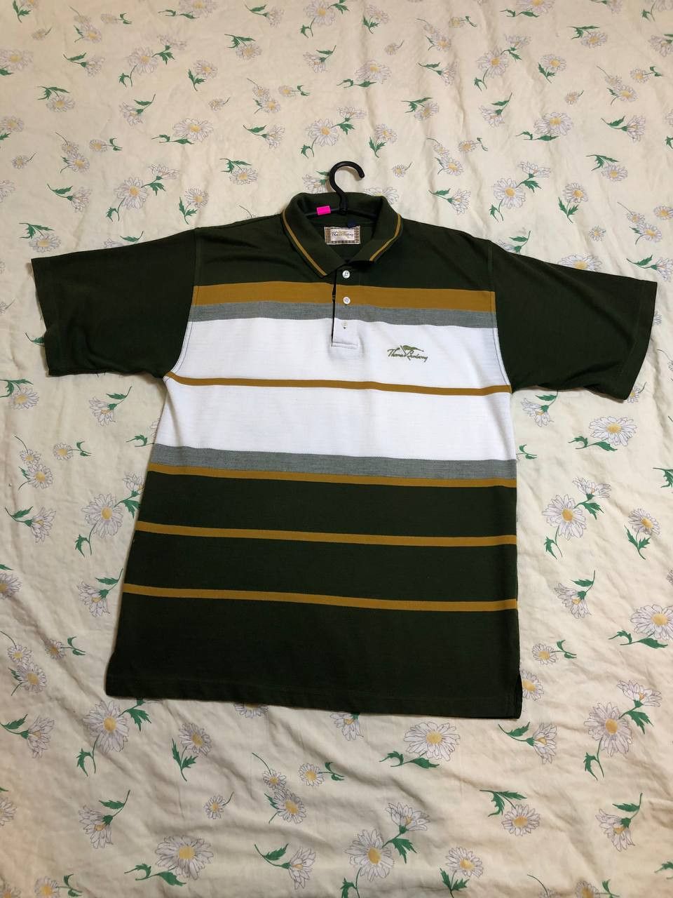 Burberry Thomas Burberry Shirt Multicolor Striped Embroidered POLO Size US L / EU 52-54 / 3 - 1 Thumbnail