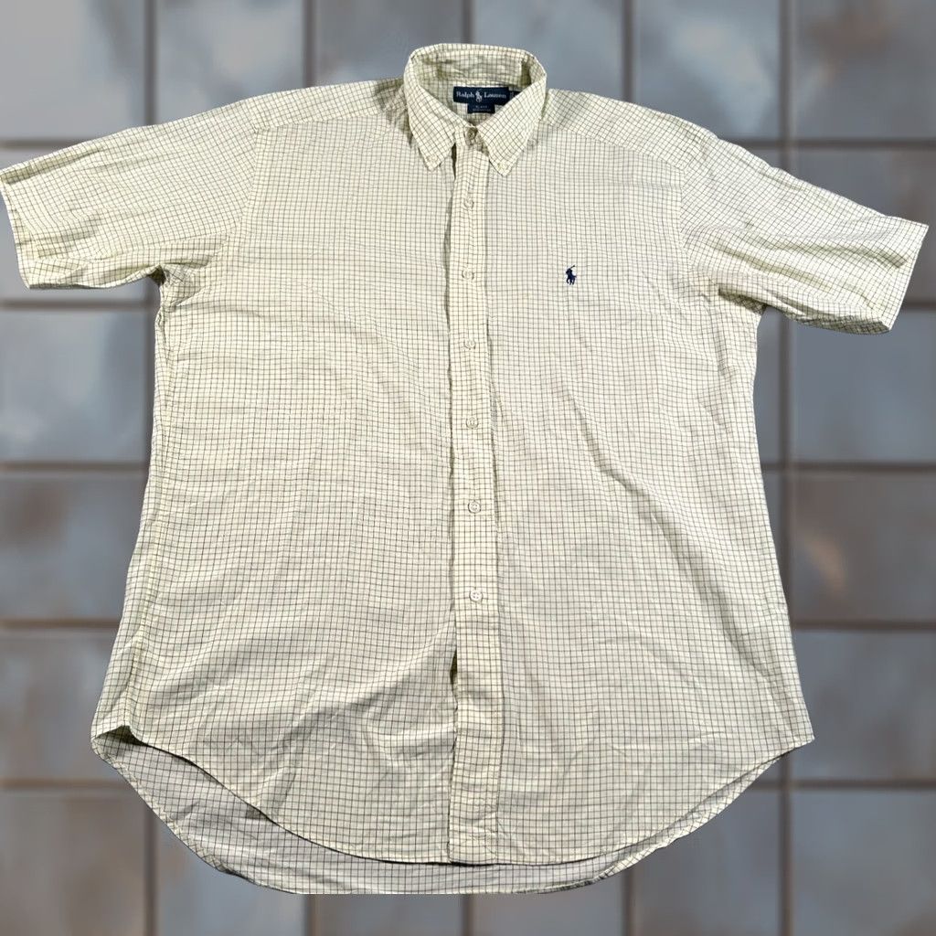 Polo Ralph Lauren Polo Ralph Lauren Shirt Mens M Yellow Checkered Blake Button-Down Cotton Size US M / EU 48-50 / 2 - 1 Thumbnail