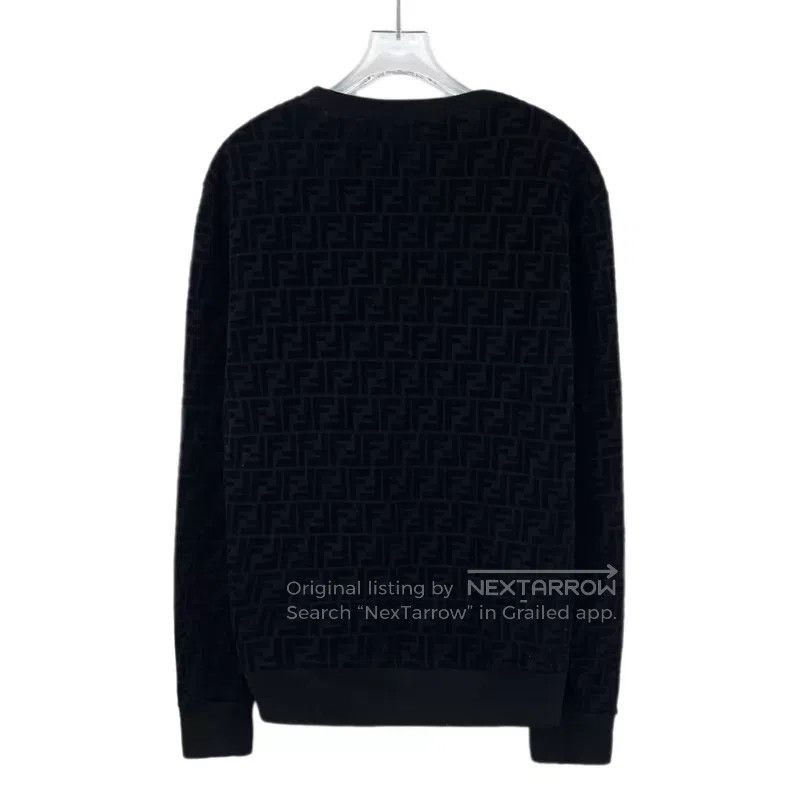 Fendi Fendi Black classic double F all-over printed cotton crew- Size S / US 4 / IT 40 - 2 Thumbnail