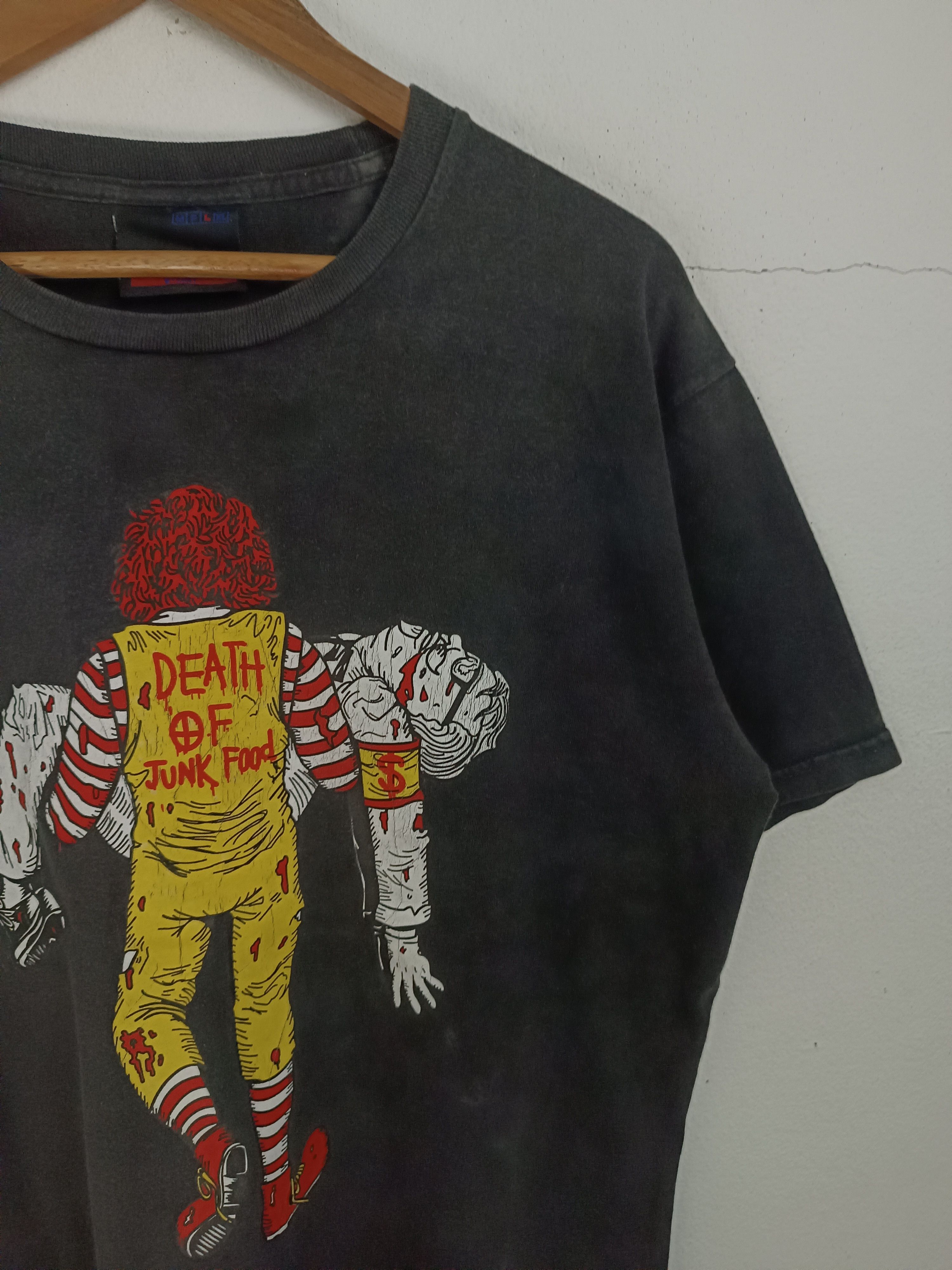 Other THRASHED FADED VINTAGE Y2K DEATH OF JUNKFOOD MCDONALD KFC Size US L / EU 52-54 / 3 - 8 Thumbnail