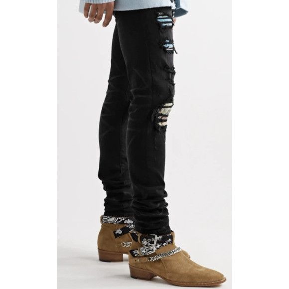 Amiri Amiri HAWAIIAN PATCH JEAN black size 36 Size US 36 / EU 52 - 9 Thumbnail