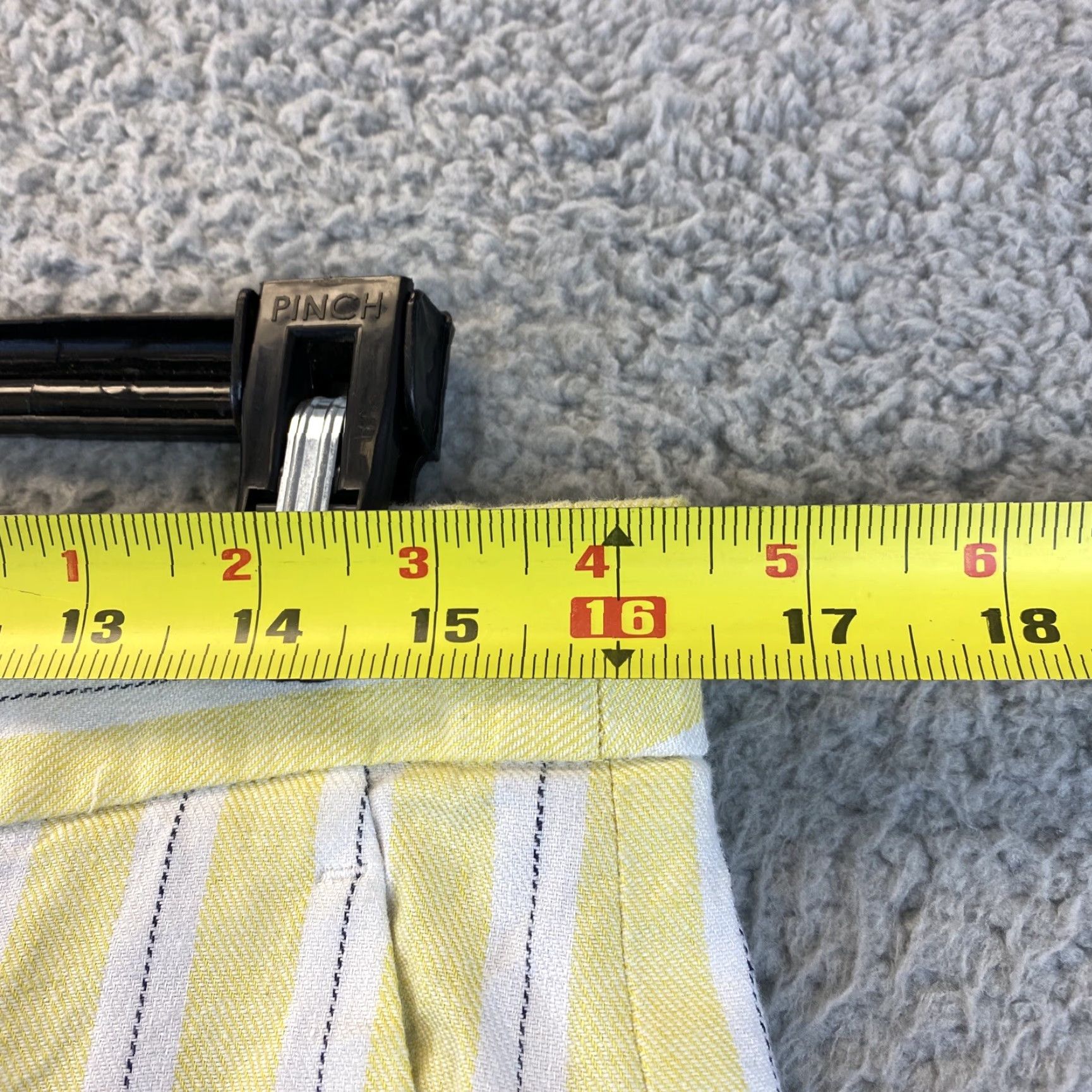 Banana Republic Banana Republic Women's Skinny Pants Size 6 Yellow Striped Cotton Casual Dress Pants Size 28" / US 6 / IT 42 - 7 Thumbnail