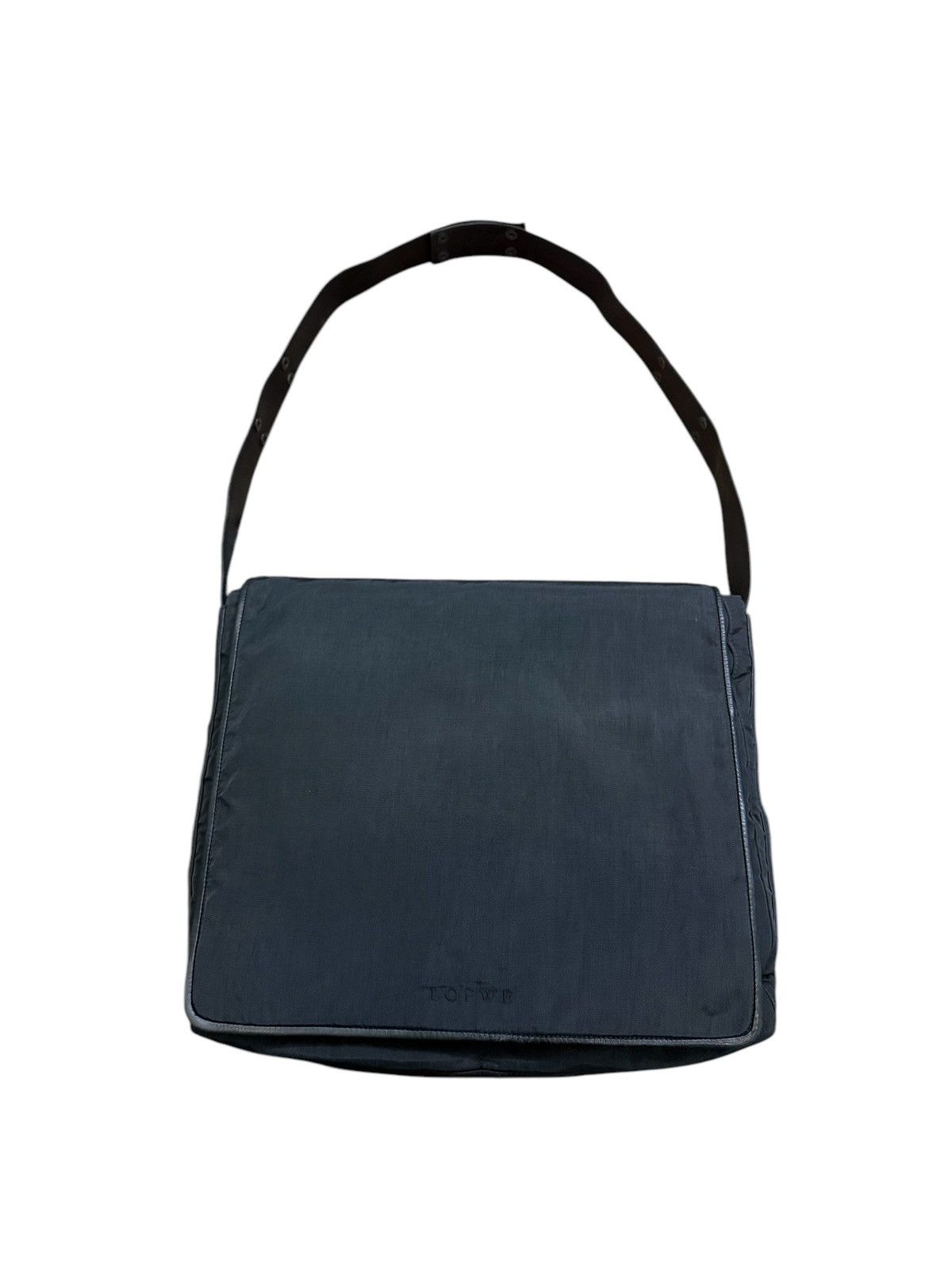 Vintage VINTAGE LOEWE BLACK NYLON SHOULDER/CROSSBODY BAG Size ONE SIZE - 7 Thumbnail