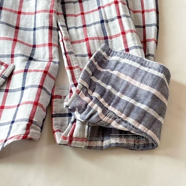Vivienne Westwood Vivienne Westwood White and Red Blue Plaid Shirt with Stri Size M / US 6-8 / IT 42-44 - 6 Thumbnail