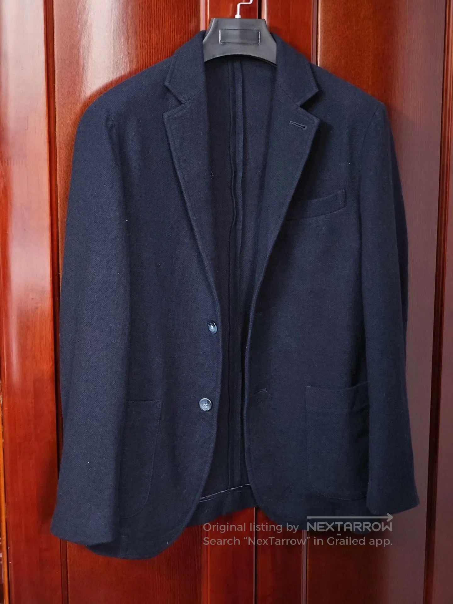 Japanese Brand Casual Unstructured Wool Blend Blazer. Size US M / EU 48-50 / 2 - 1 Thumbnail