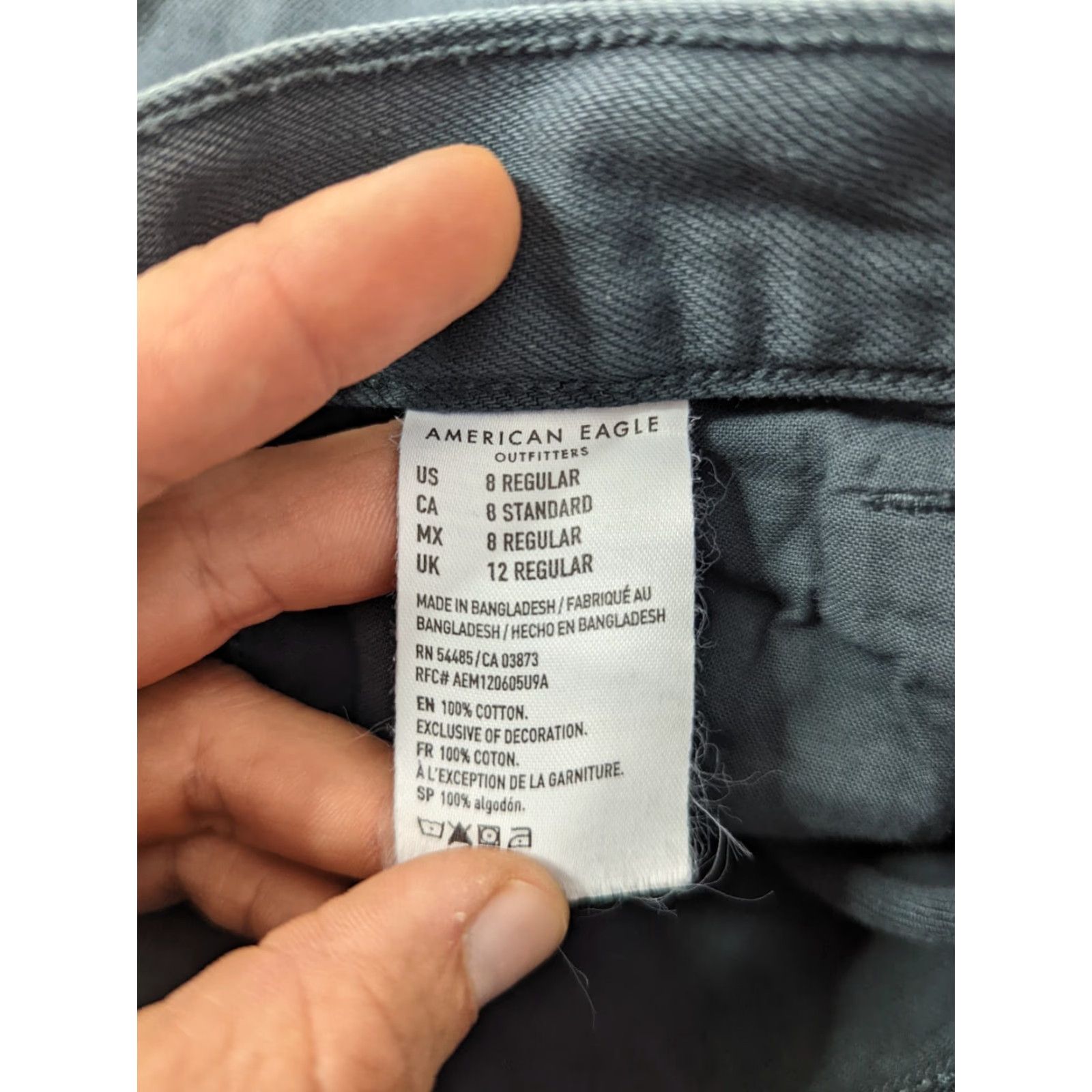 American Eagle Outfitters VINTAGE American Eagle Outfitters Women Jeans Mom Slim Stretch 8 Gray Denim High Rise 29W 27L 90s? Size 30" / US 8 / IT 44 - 3 Thumbnail