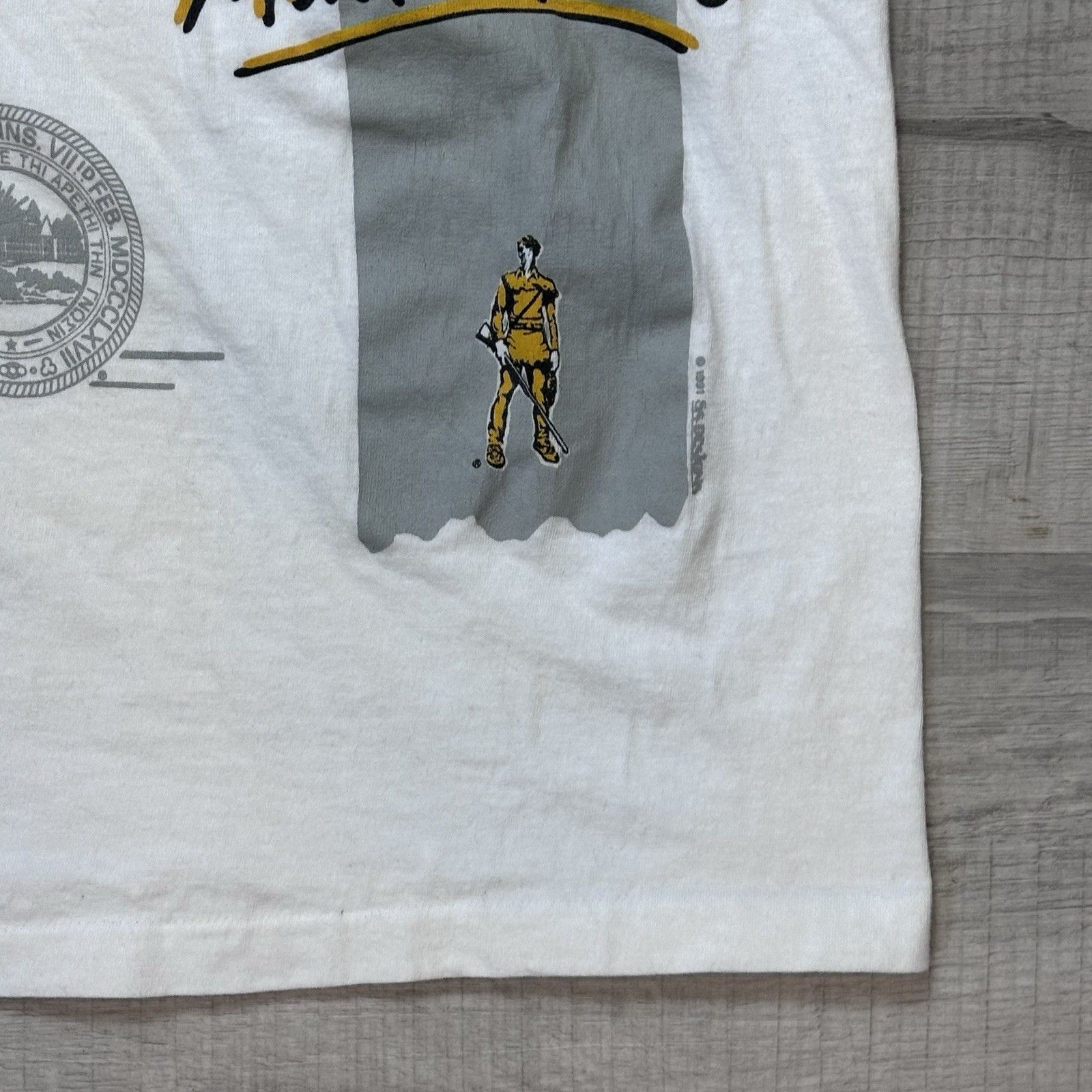 Other Vintage 90s 1991 WVU West Virginia Mountaineers Graphic Tee Size US S / EU 44-46 / 1 - 3 Thumbnail