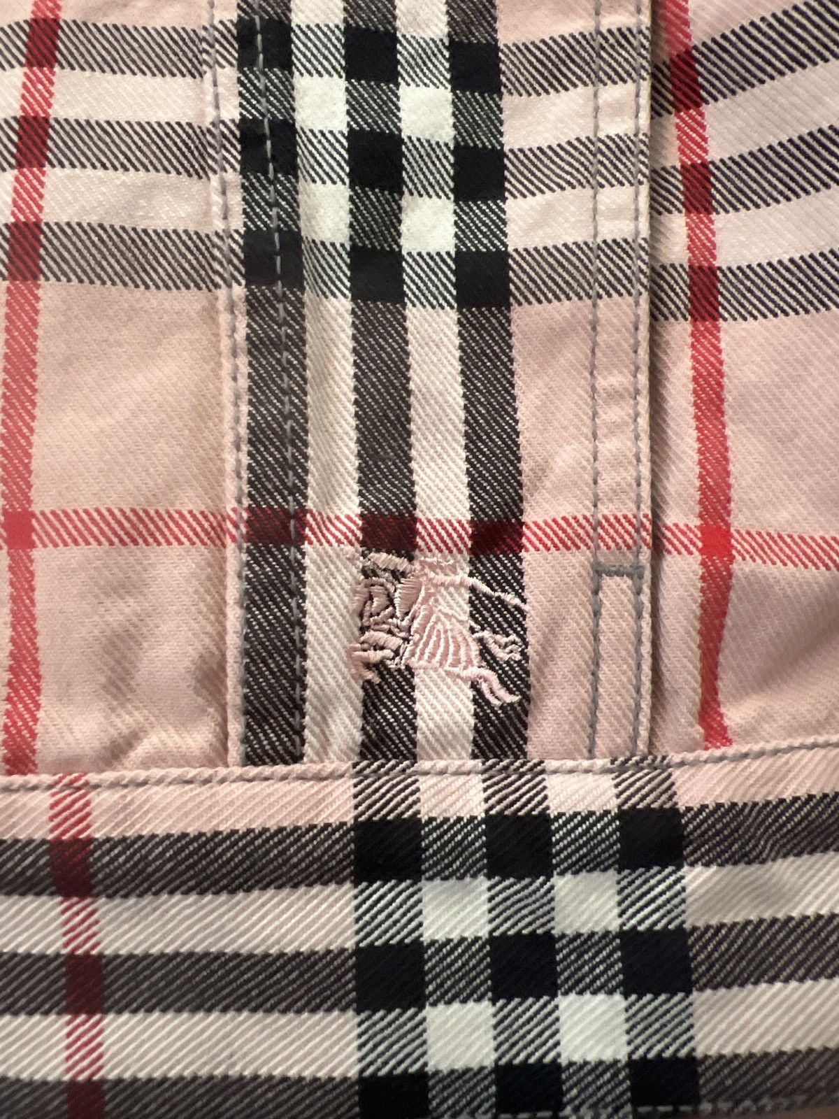 Burberry × Supreme Supermen x Burberry denim jacket pink Size US M / EU 48-50 / 2 - 4 Thumbnail