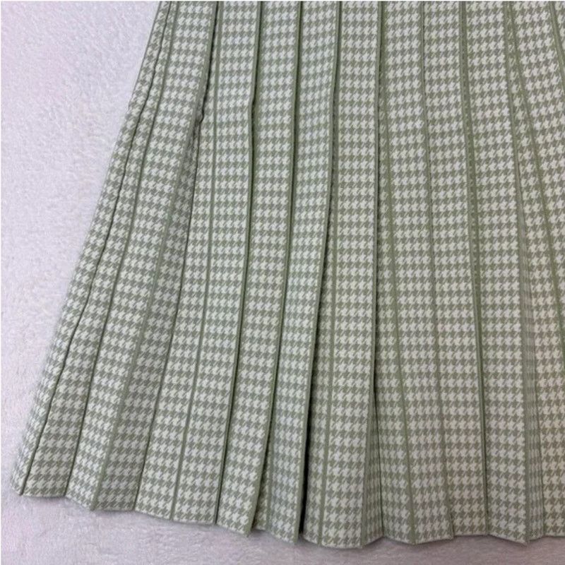 Other Aleeza Paris Pleated Houndstooth Skirt Size L NWT Size 34" / US 12 / IT 48 - 4 Thumbnail