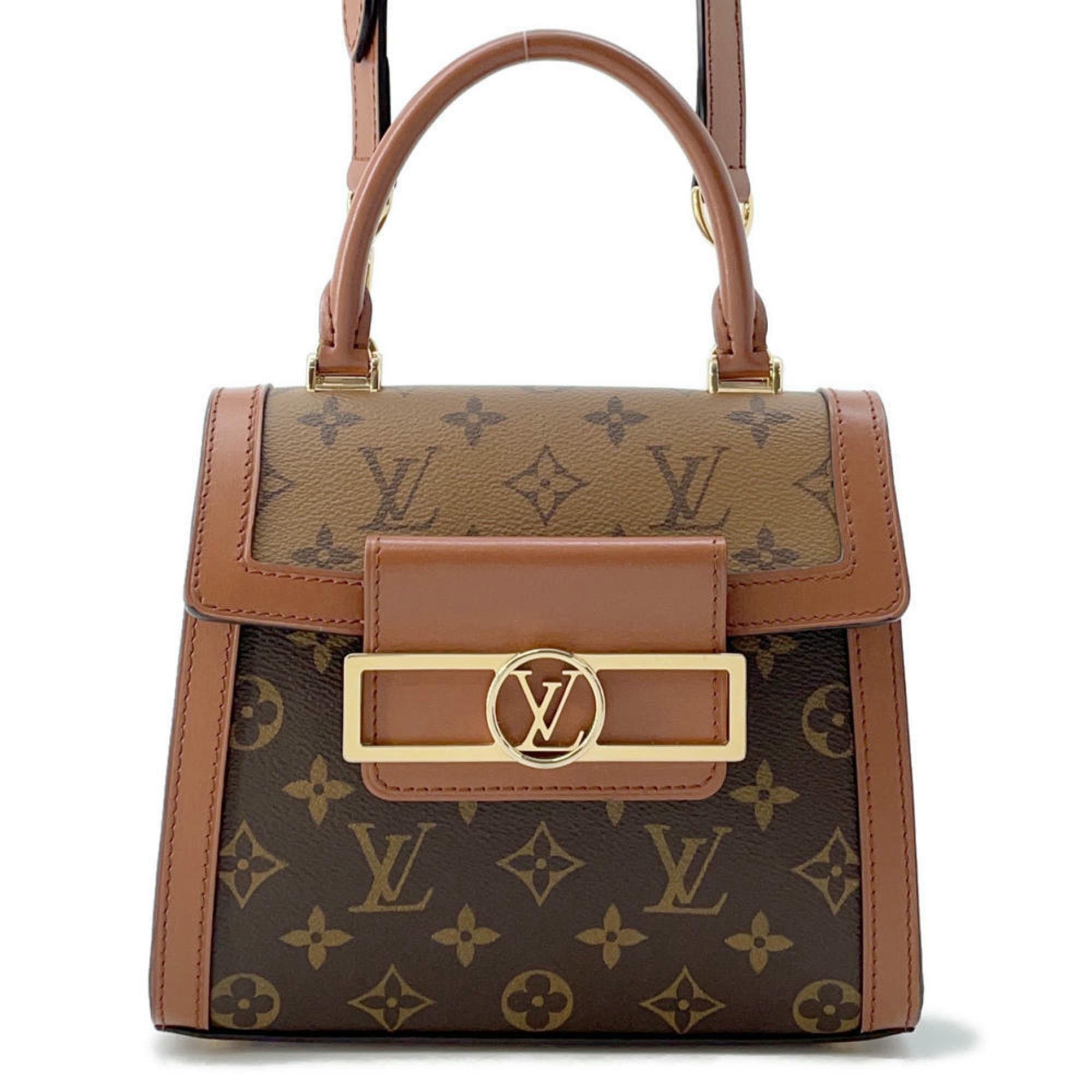Louis Vuitton Handbag Monogram Reverse Dauphine Capital M46751 Louis Vuitton 2Way Shoulder Bag, Women's