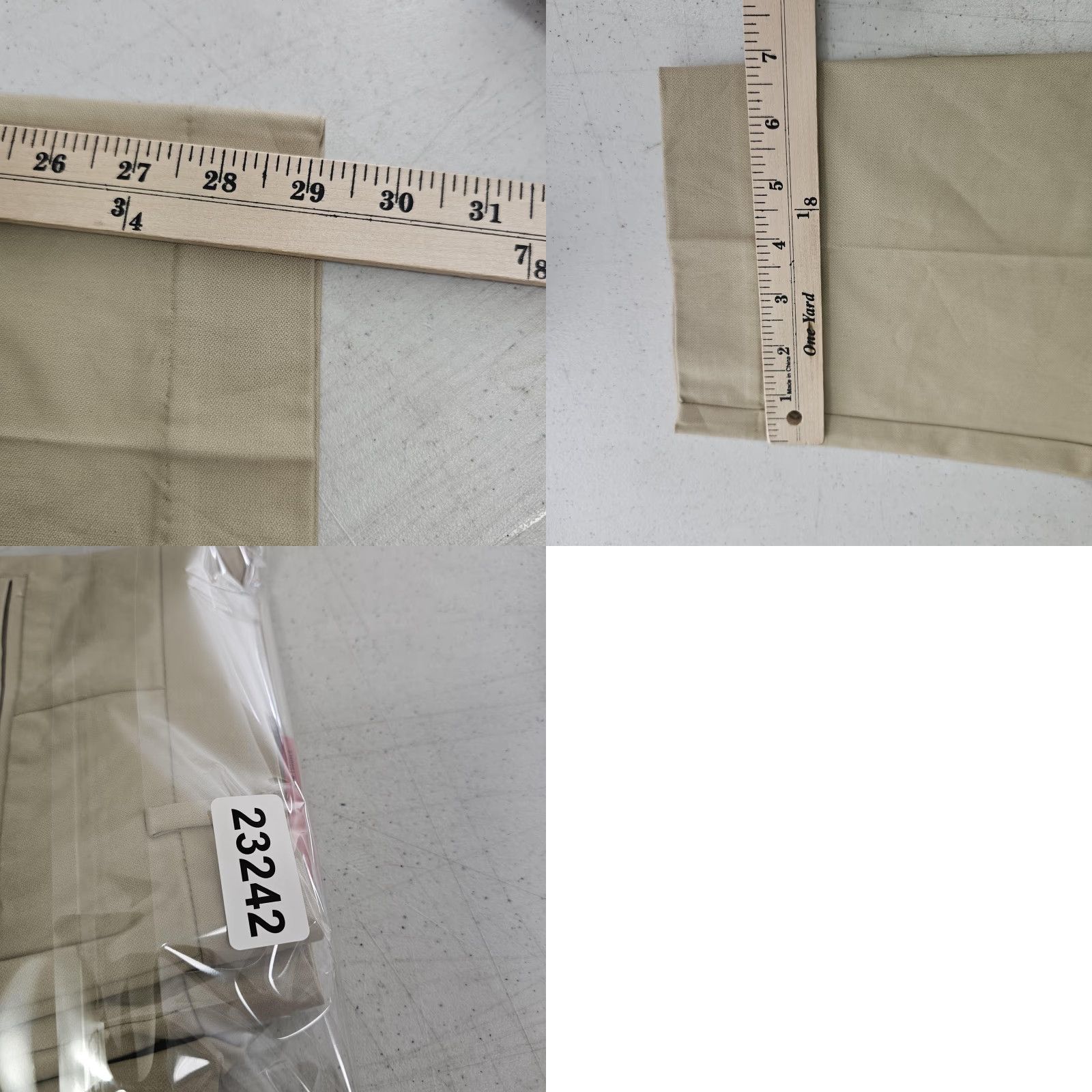 Vintage Goodfellow & Co Pants Slim Chino Beige Khaki Mens 30x29 Stretch Cotton Spandex Flat Front Zip Pockets Tapered Modern Casual Size US 30 / EU 46 - 9 Thumbnail