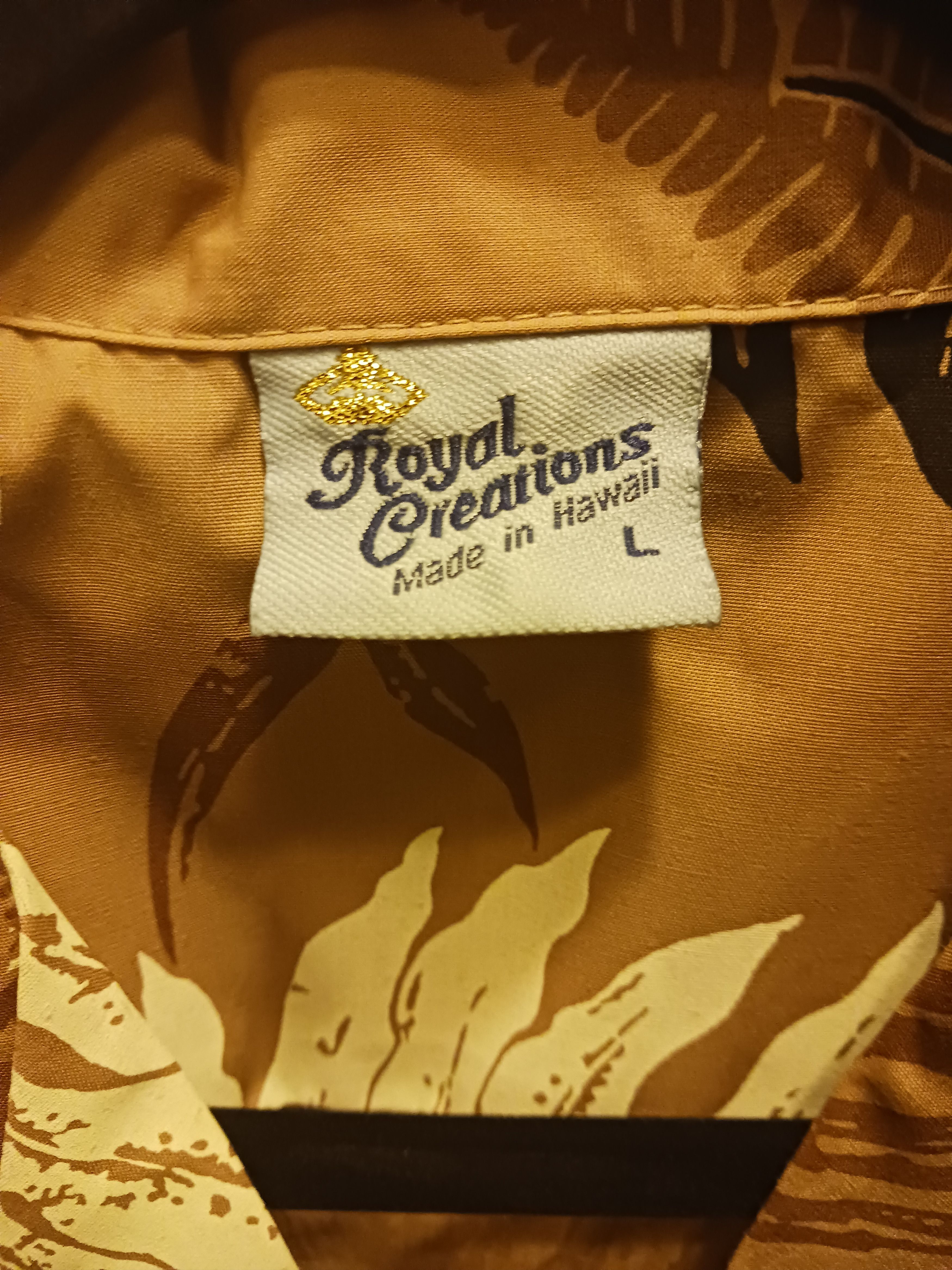 Vintage NWOT Vintage 70's Royal Creation Hawaiian Shirt Size US L / EU 52-54 / 3 - 3 Thumbnail