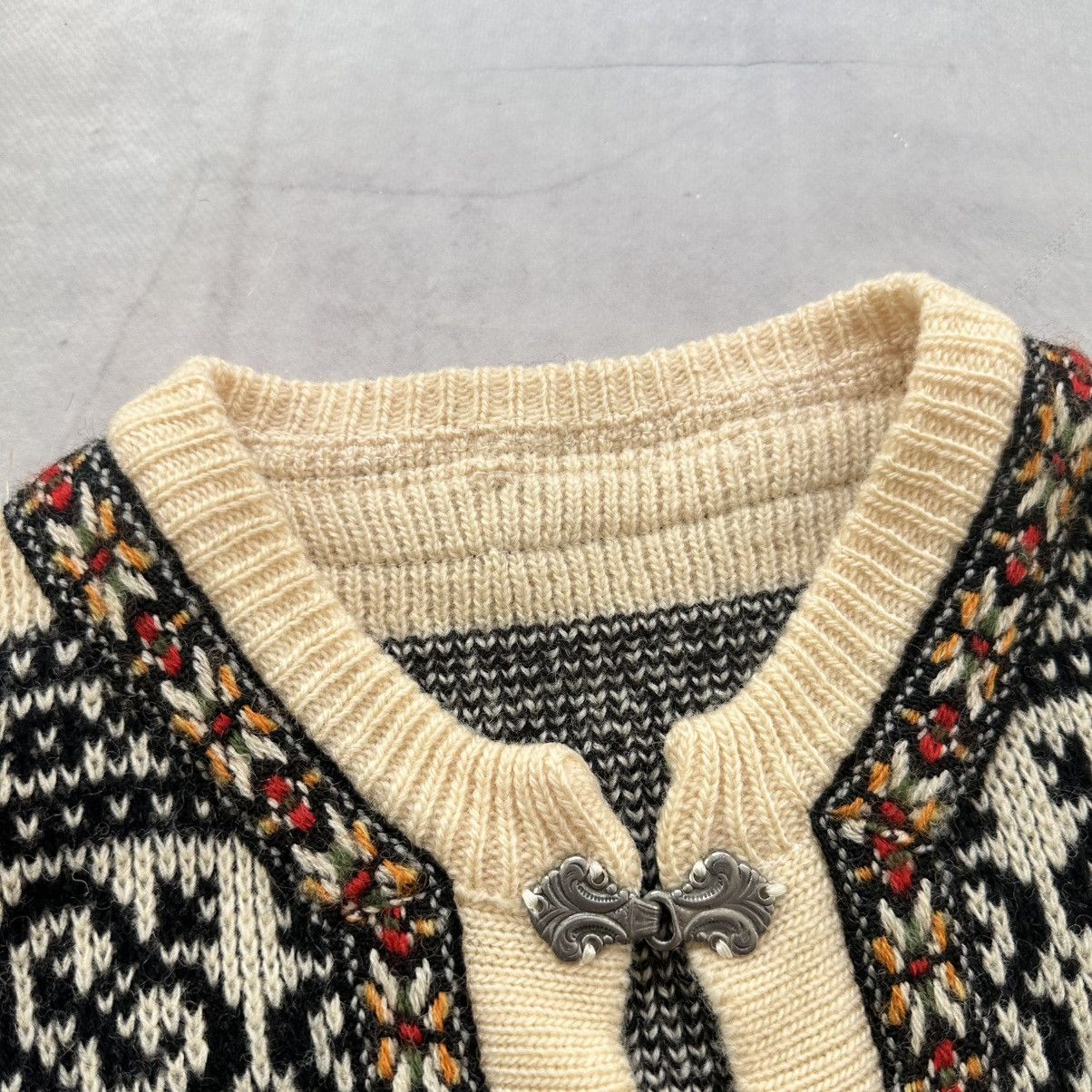 Dale Of Norway 80s 90s Nordic Pattern Knit Cardigan Vintage Dale Of Norway Size US L / EU 52-54 / 3 - 8 Thumbnail