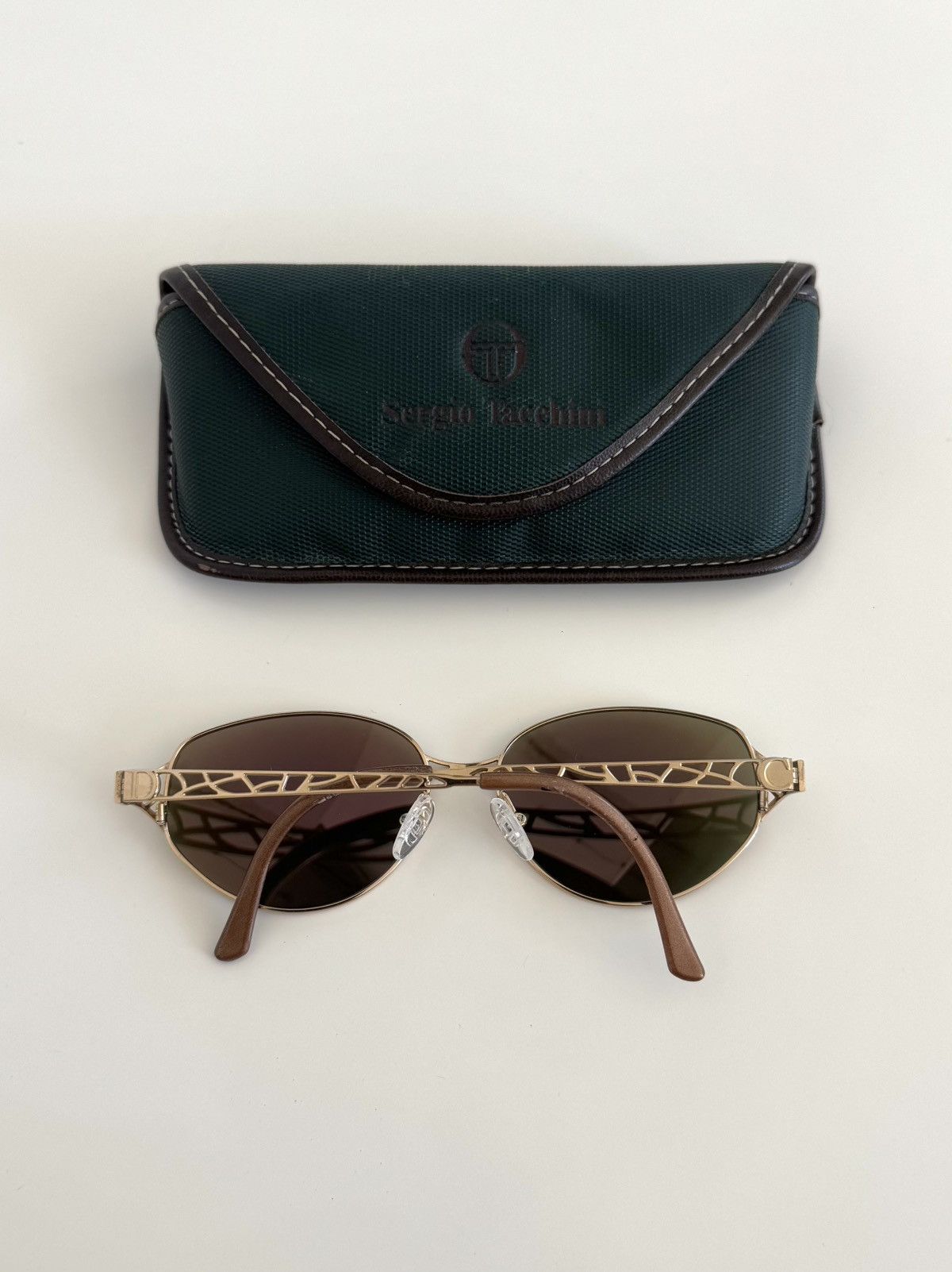 Dior ★ DIOR 2925 CD GOLD CHAMELEON ART DECO SUNGLASSES 90S Size ONE SIZE - 11 Thumbnail