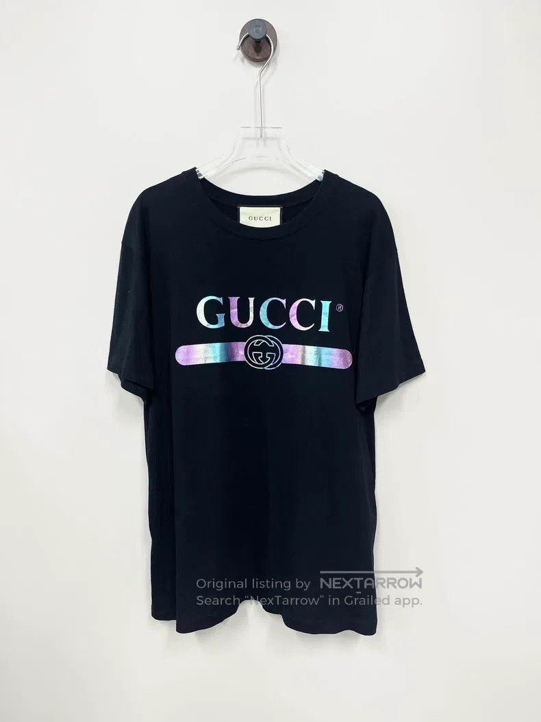 Gucci Gucci Black dazzling belt letter logo short-sleeved T-shir Size US XS / EU 42 / 0 - 1 Thumbnail