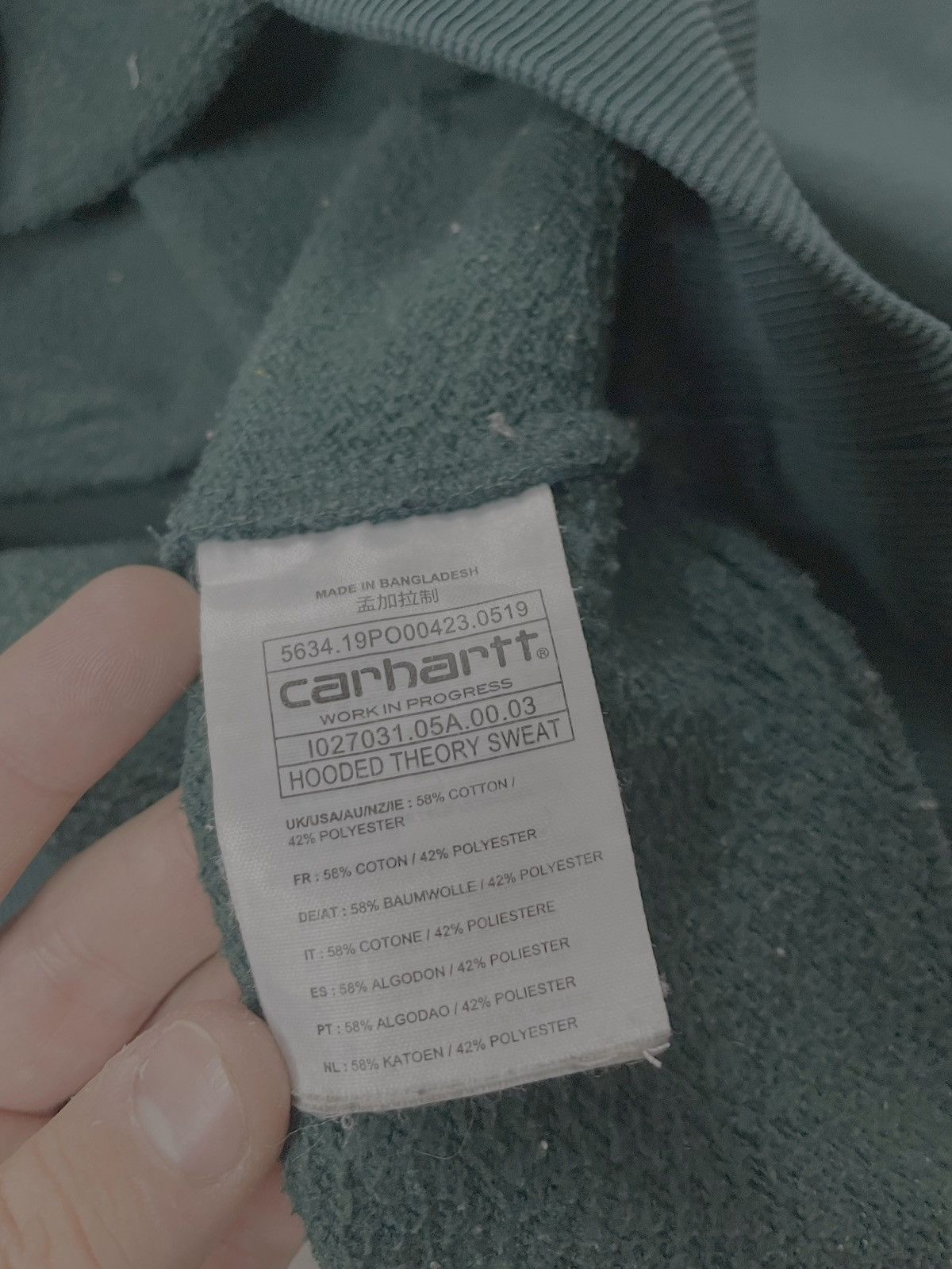 Carhartt Streetwear Carhartt WIP Big Logo Hoodie Supreme Type Size US XL / EU 56 / 4 - 9 Thumbnail
