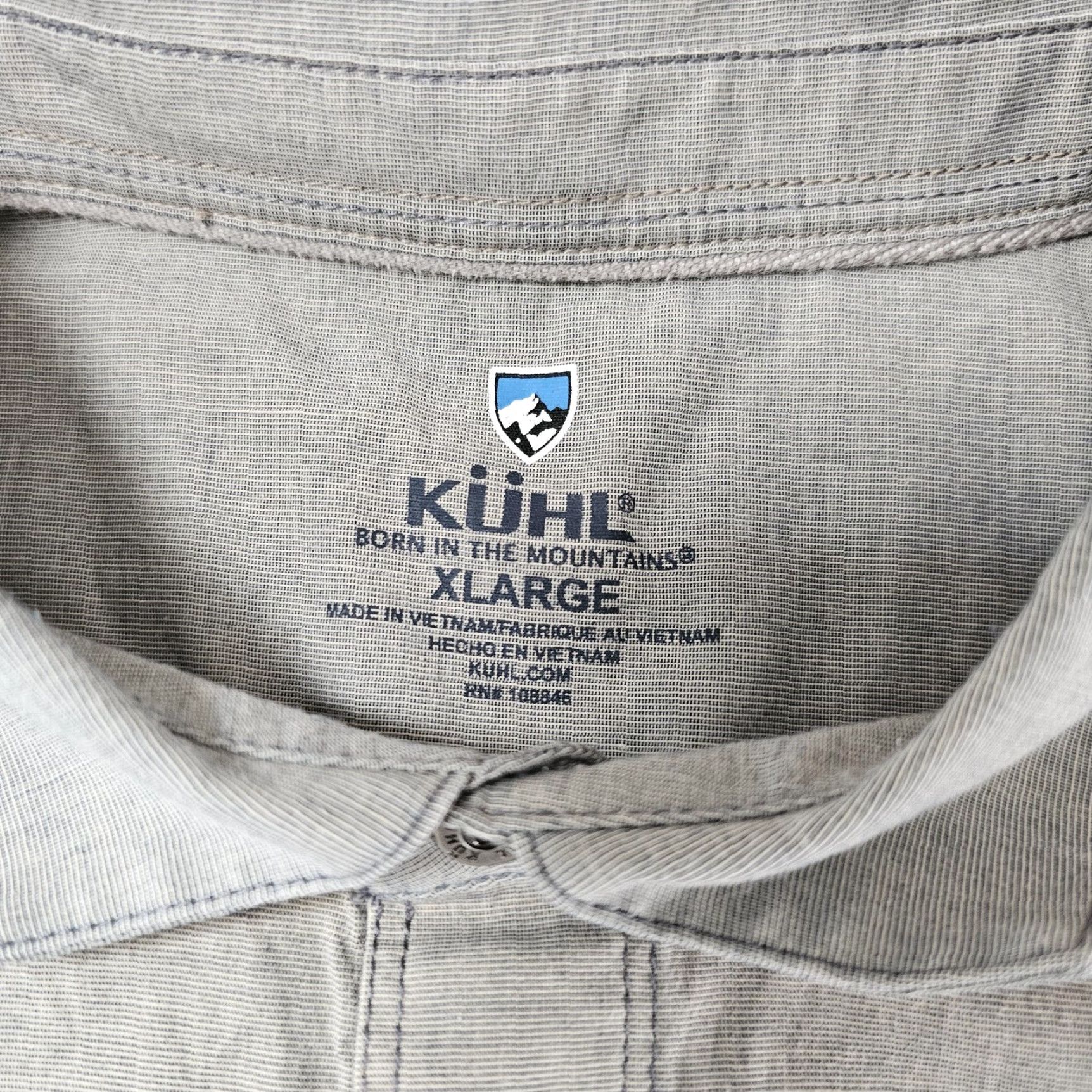 Vintage Kuhl Shirt Mens XL Gray Short Sleeve Button Up Stretch Performance Travel Casual Size US XL / EU 56 / 4 - 3 Thumbnail