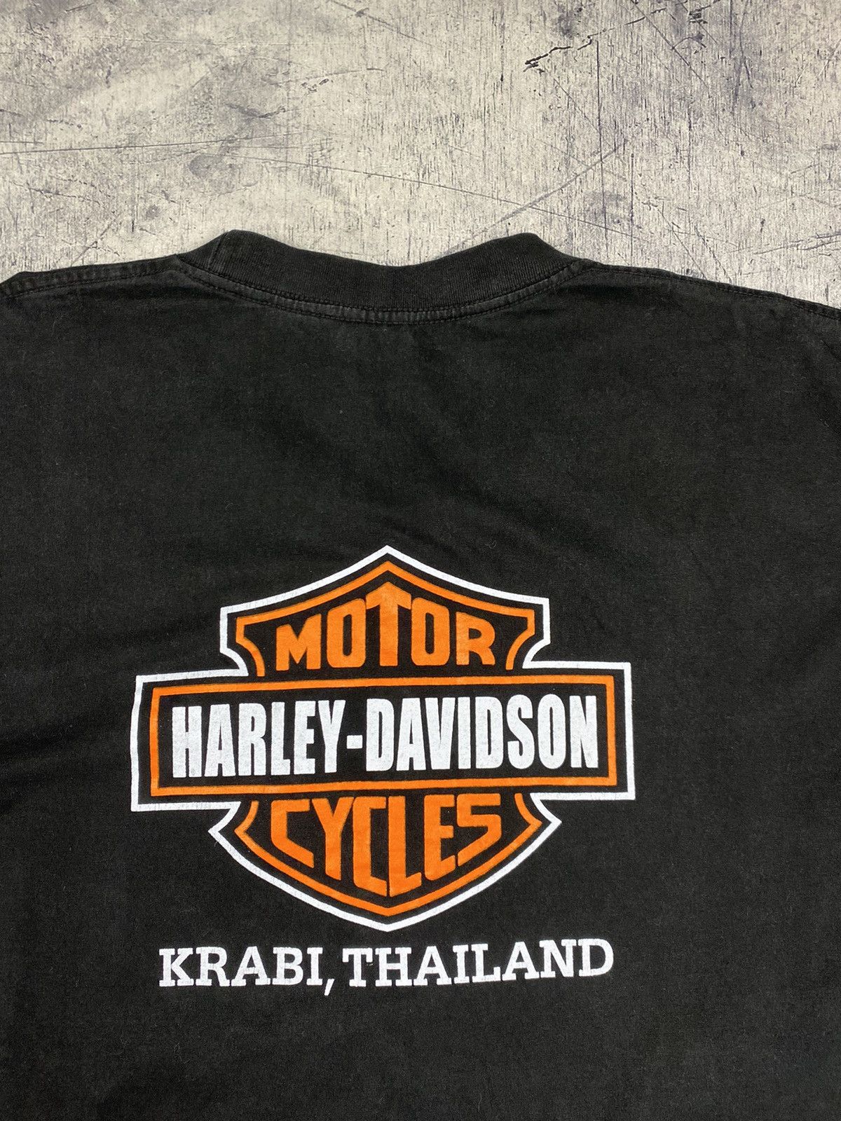Harley Davidson × Vintage 00s Vintage Harley Davidson Central Big Logo T Shirt Tee Size US XXL / EU 58 / 5 - 5 Thumbnail