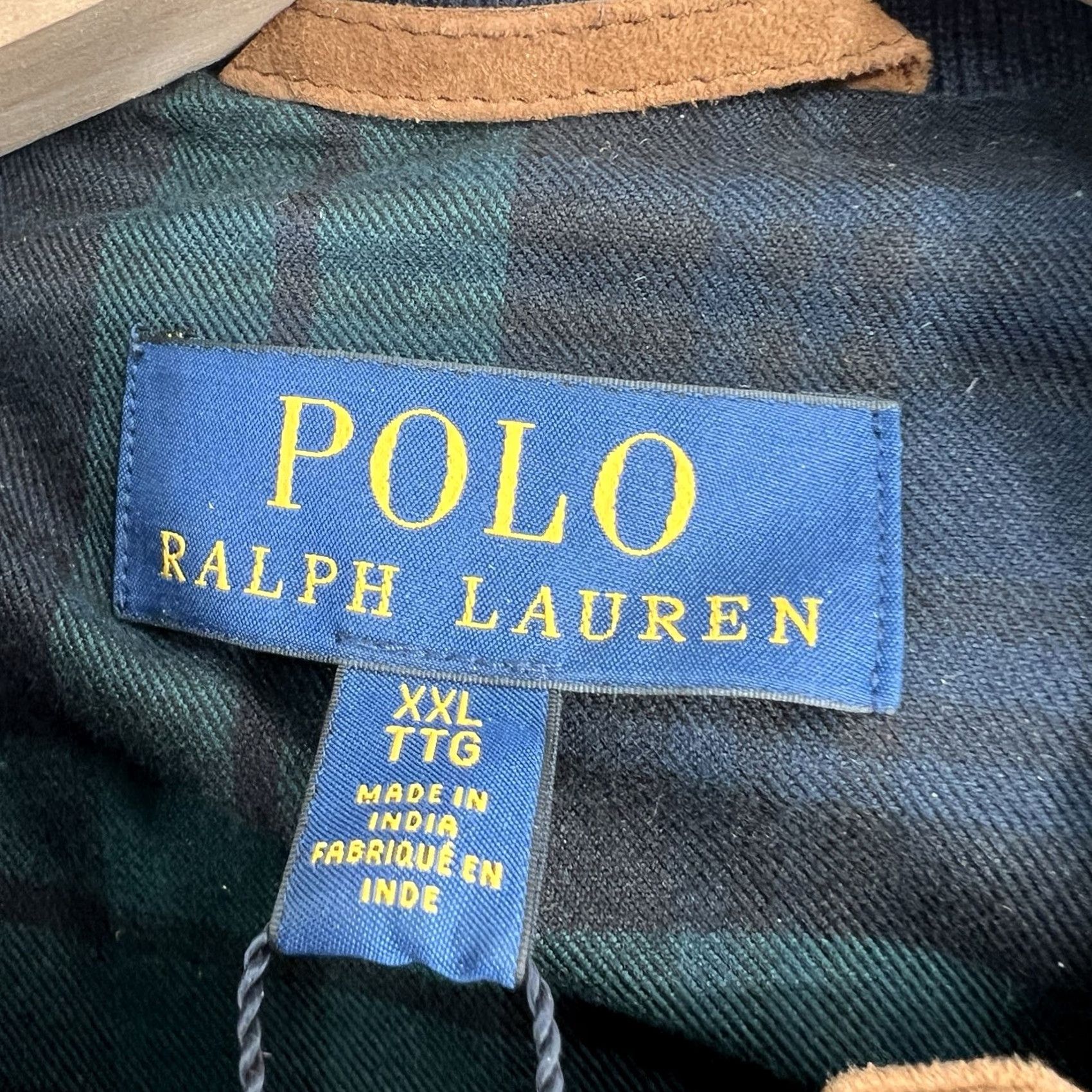Polo Ralph Lauren VINTAGE Polo Ralph Lauren Vest 2XL Brown Quilted Suede Full Zip Pockets Stand-Up Collar Jacket/Coat Length Mid-Length Mens NWT 898 Size US XXL / EU 58 / 5 - 4 Thumbnail