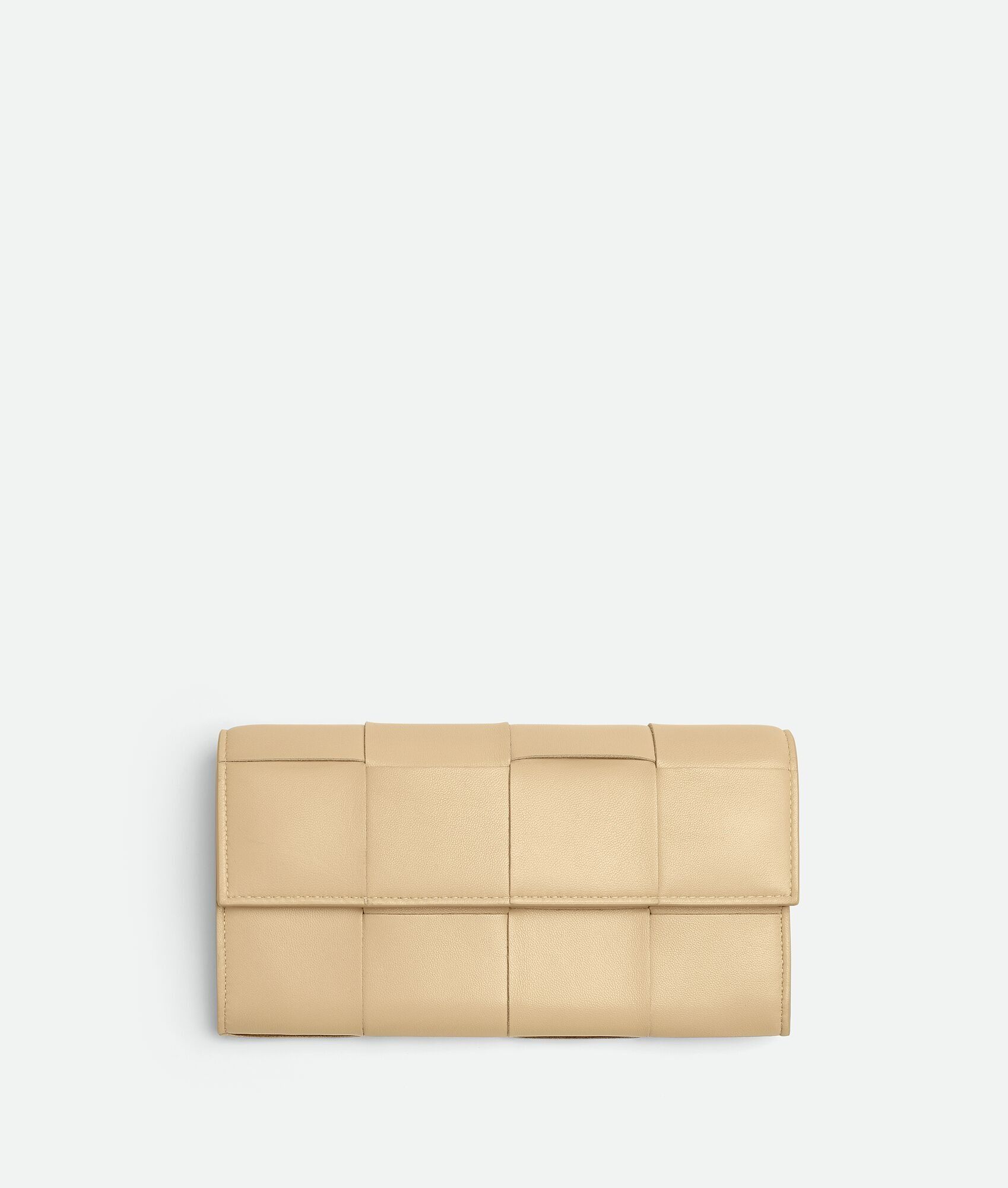 Bottega Veneta o1w1db10325 Size: OS / Cassette Large Flap Wallet in Beige Size ONE SIZE - 1 Thumbnail