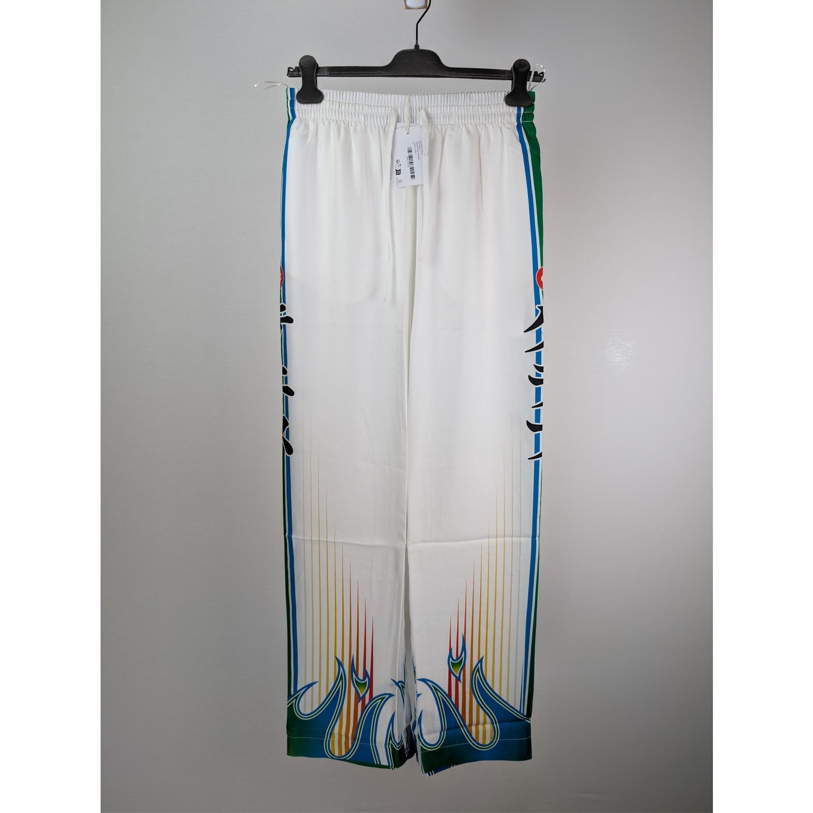 Casablanca o1rshd1 Silk Twill Drawstring Trouser sweatpant Flame Laurel Size US 38 / EU 54 - 7 Thumbnail
