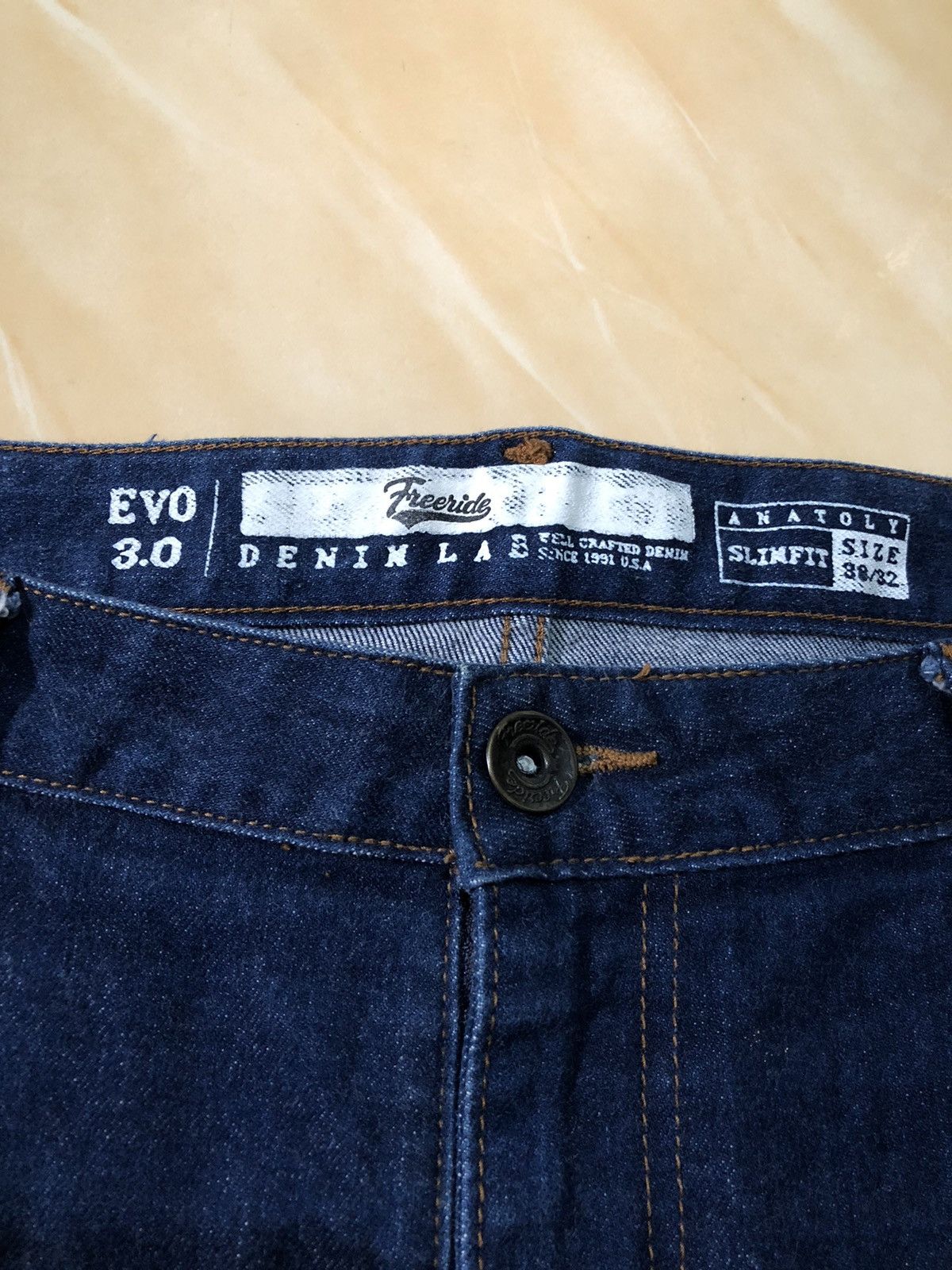 Free People Freeride EVO 3.0 Selvedge Denim Lab Jeans Size US 38 / EU 54 - 5 Thumbnail
