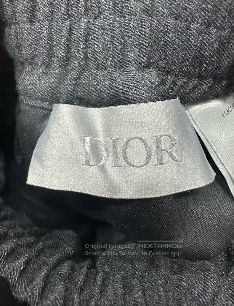 Dior Dior Gray belt buckle loose denim trousers Size US 36 / EU 52 - 4 Thumbnail