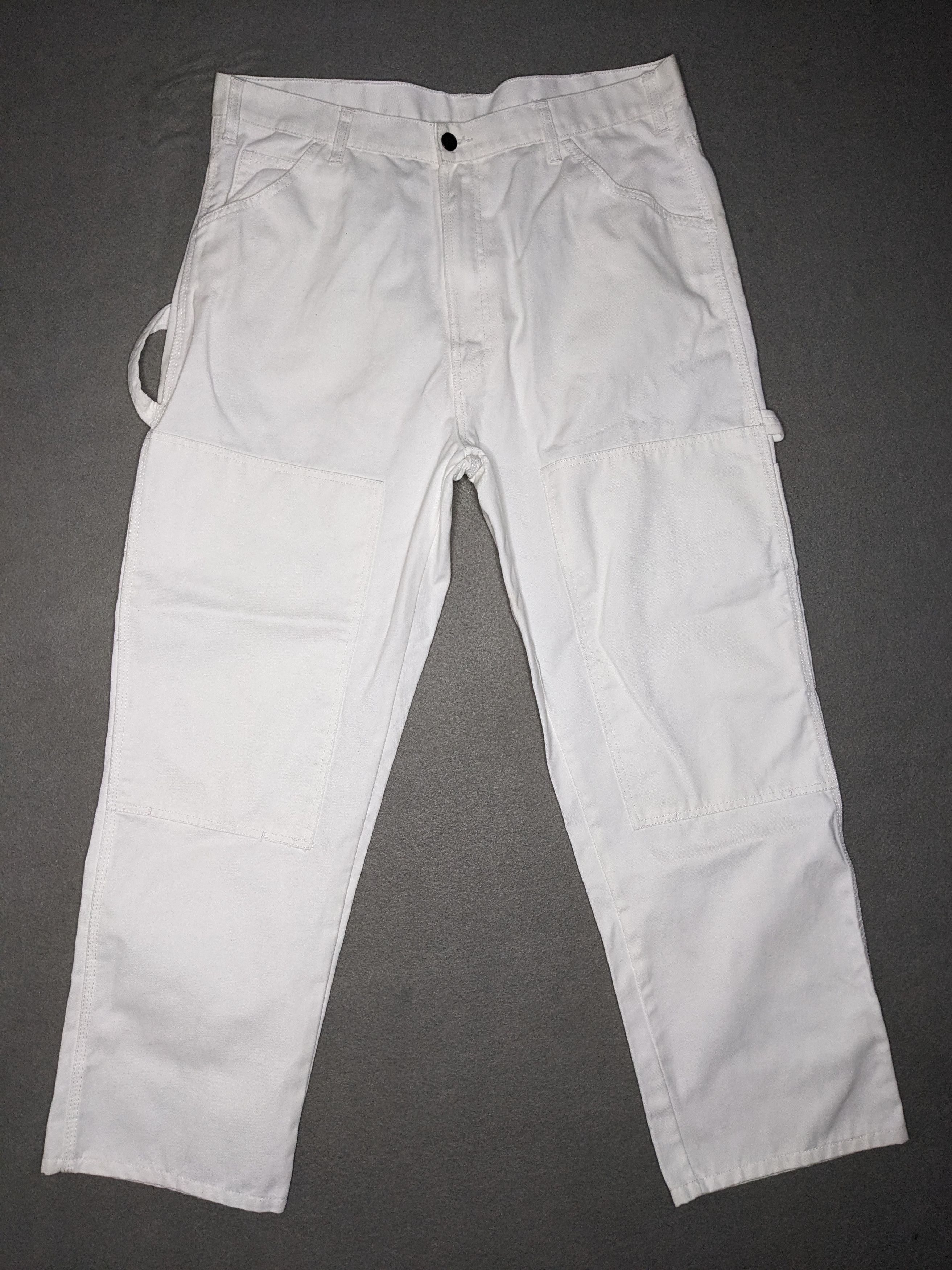 Dickies Dickies Double Knee Carpenter Pants 36x30 White Workwear Size US 36 / EU 52 - 1 Thumbnail