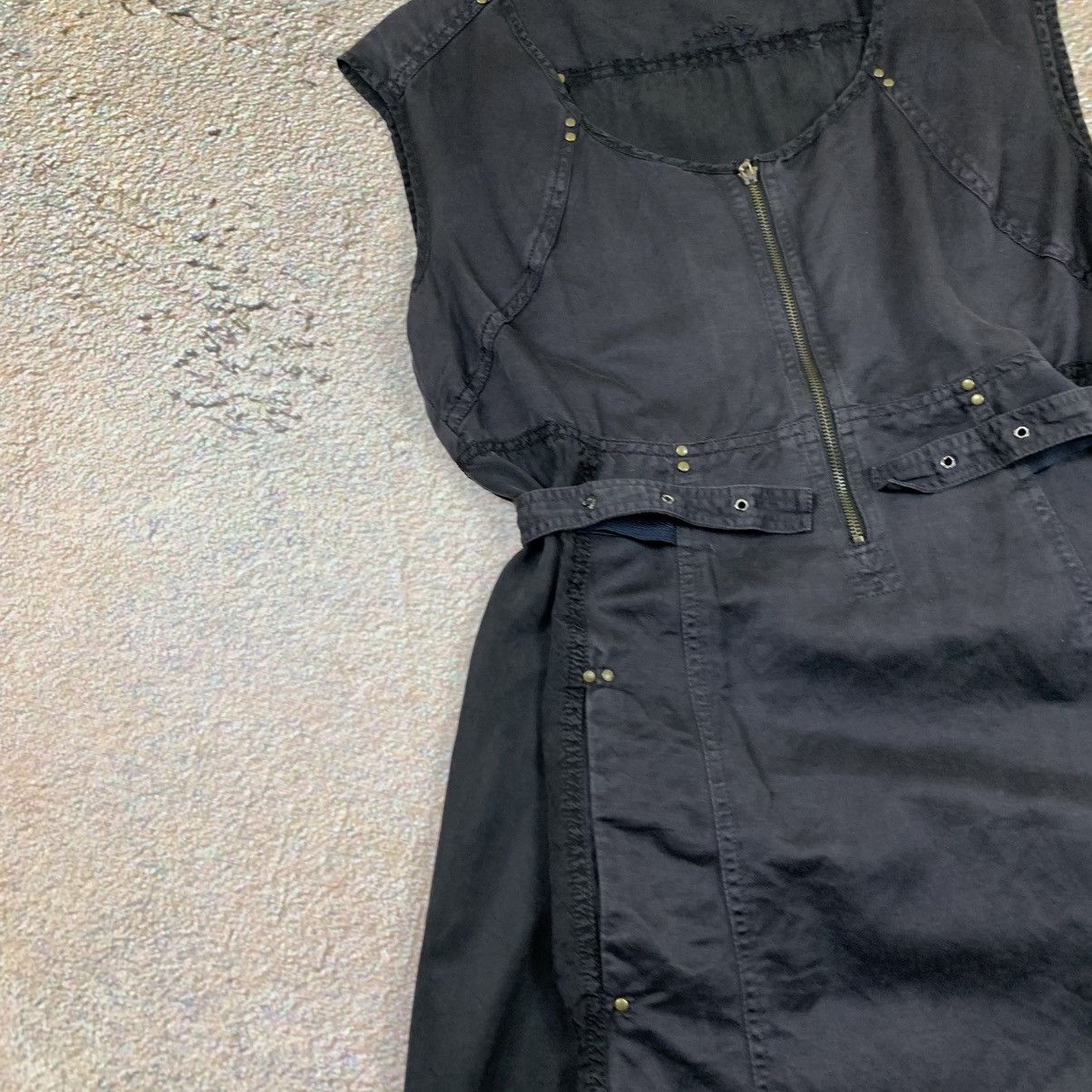 Diesel Diesel Avant Garde Washed Denim Dress Size L / US 10 / IT 46 - 4 Thumbnail