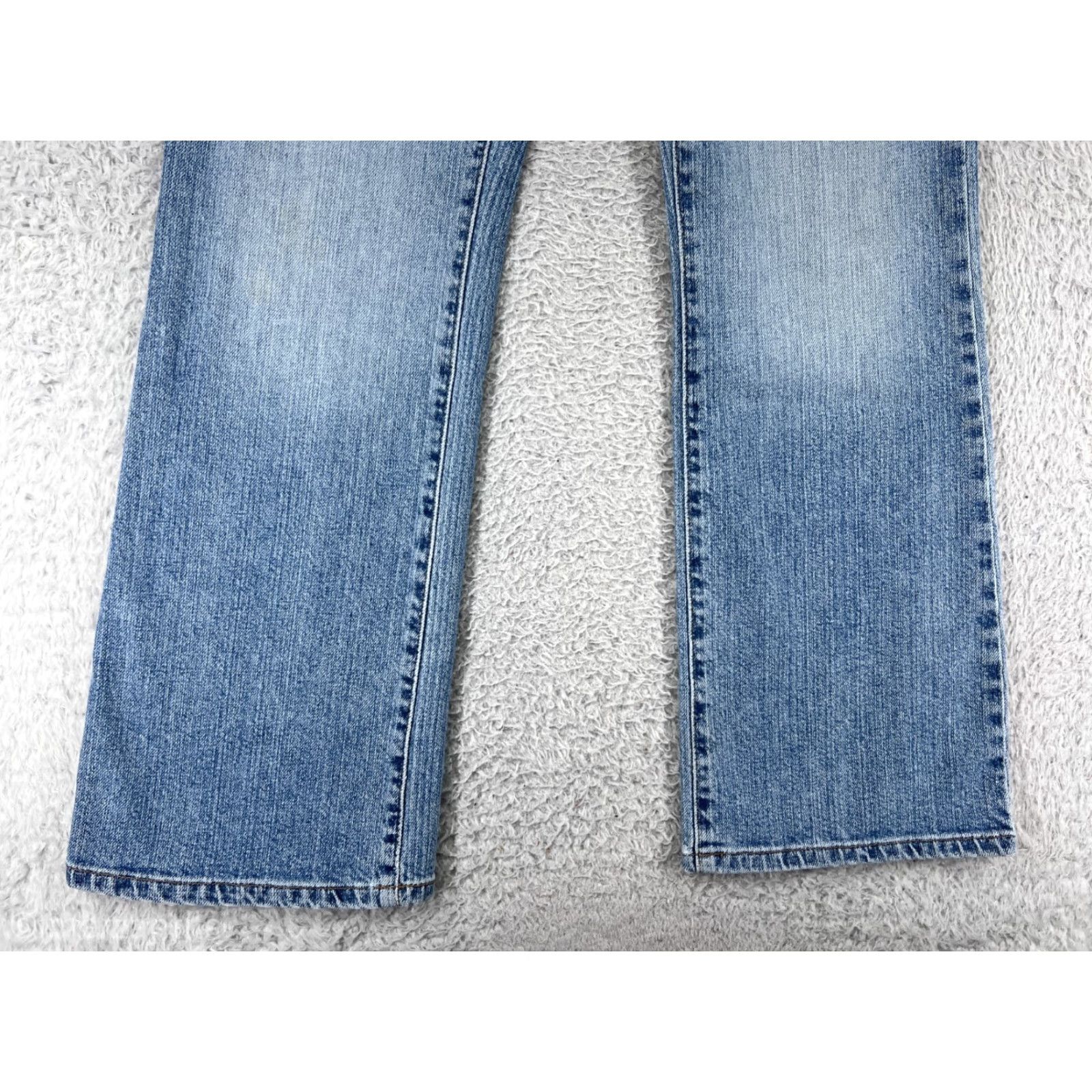 Vintage Maurices Jeans Women 6 Blue Denim Bootcut Mid Rise Cotton 5-Pocket Design Inseam 28 in Regular Stretch Wool? No. Size 28" / US 6 / IT 42 - 4 Thumbnail