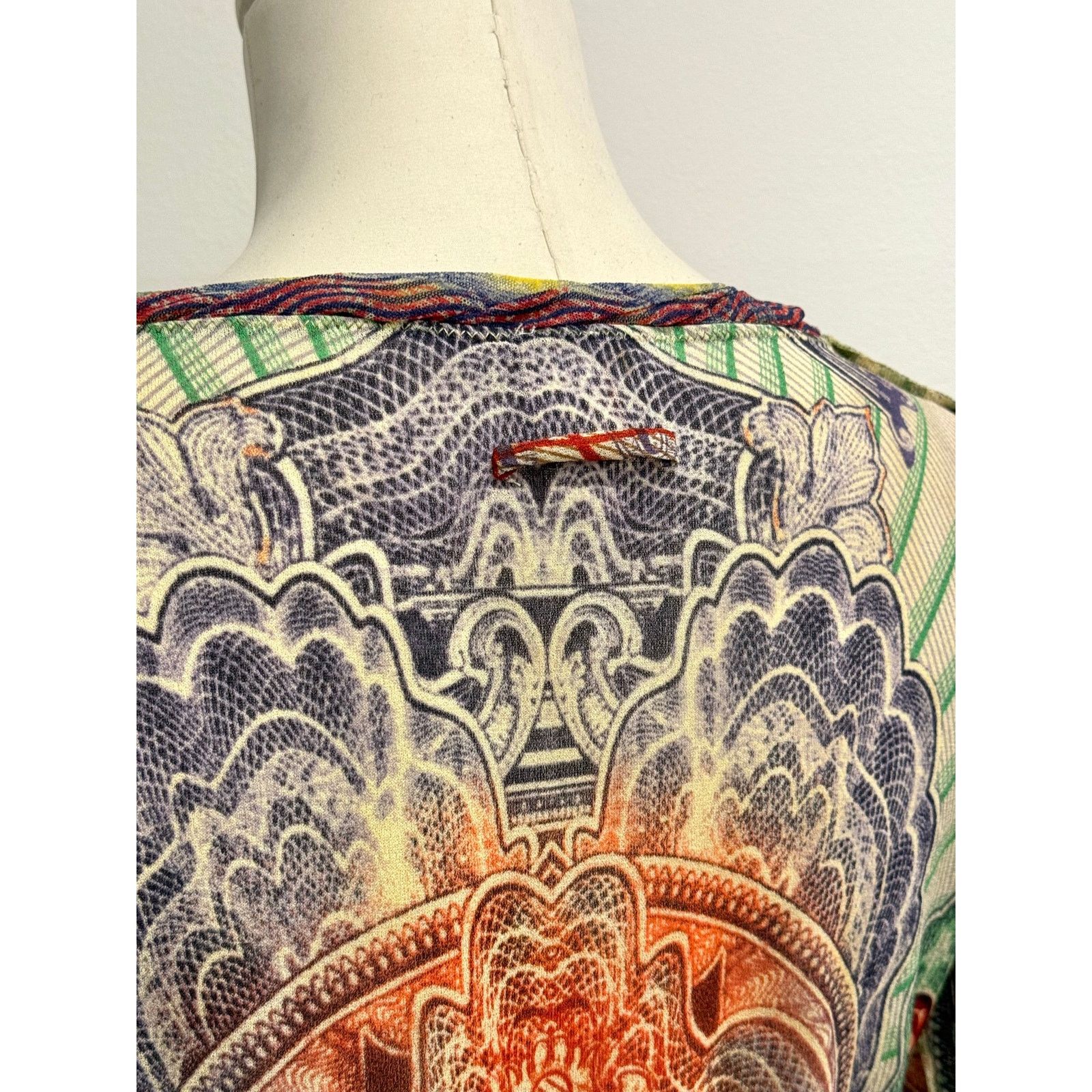 Jean Paul Gaultier 1990s Jean Paul Gaultier mesh print set top & skirt Size 38" / US 16 / IT 52 - 8 Thumbnail