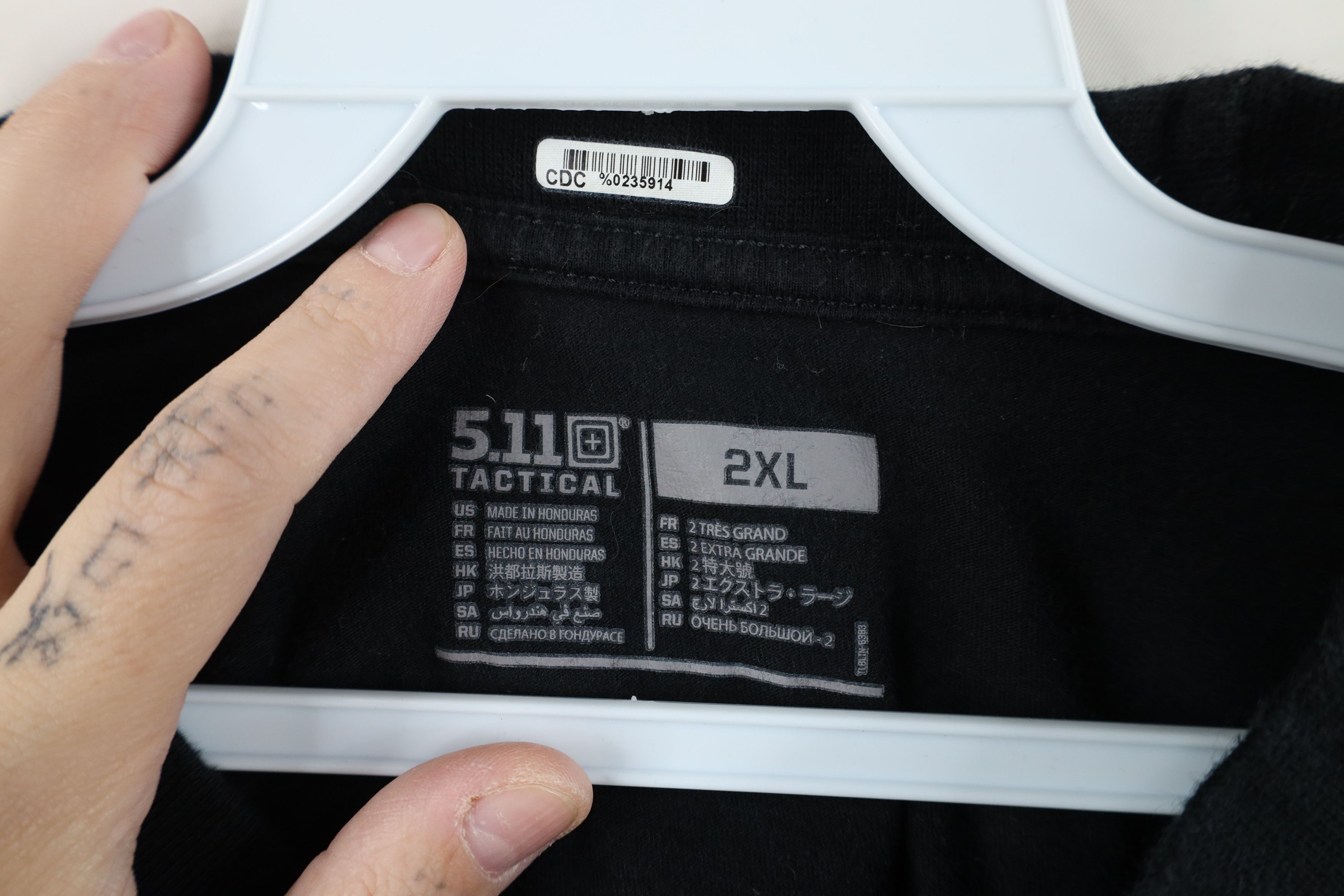Vintage 5.11 Tactical Series Uniform Short Sleeve T-Shirt Black Size US XXL / EU 58 / 5 - 8 Thumbnail