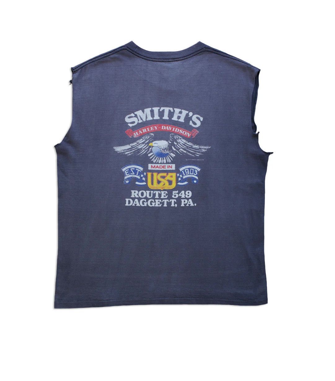 Vintage 1988 Vintage Harley Davidson - Proud Sleeveless T-Shirt Size US L / EU 52-54 / 3 - 2 Thumbnail