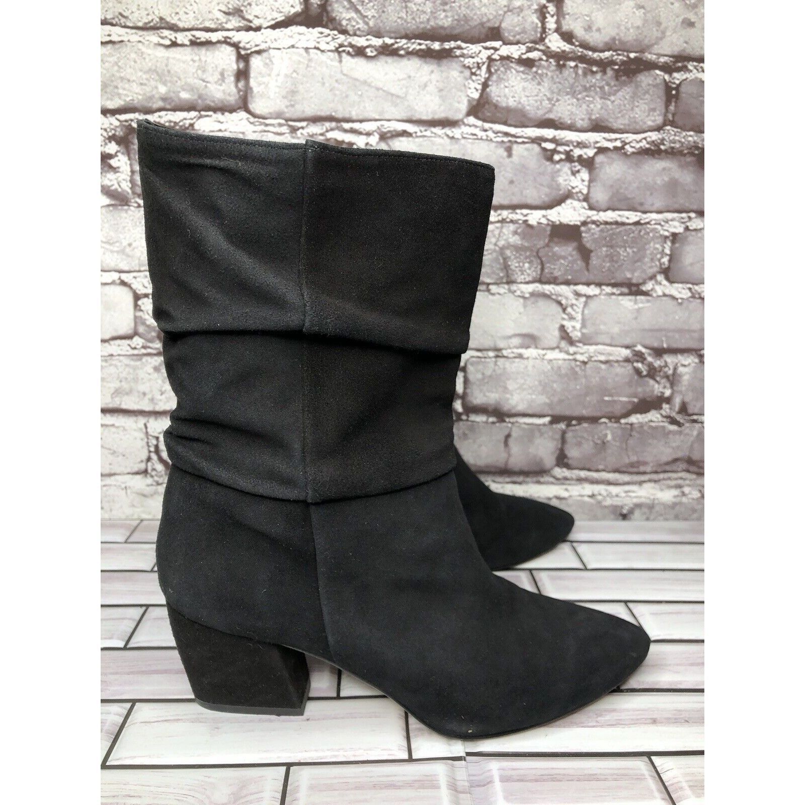 Other Botkier Skylar Black Suede Leather Pointed Heel Booties Wome Size US 8 / IT 38 - 3 Thumbnail