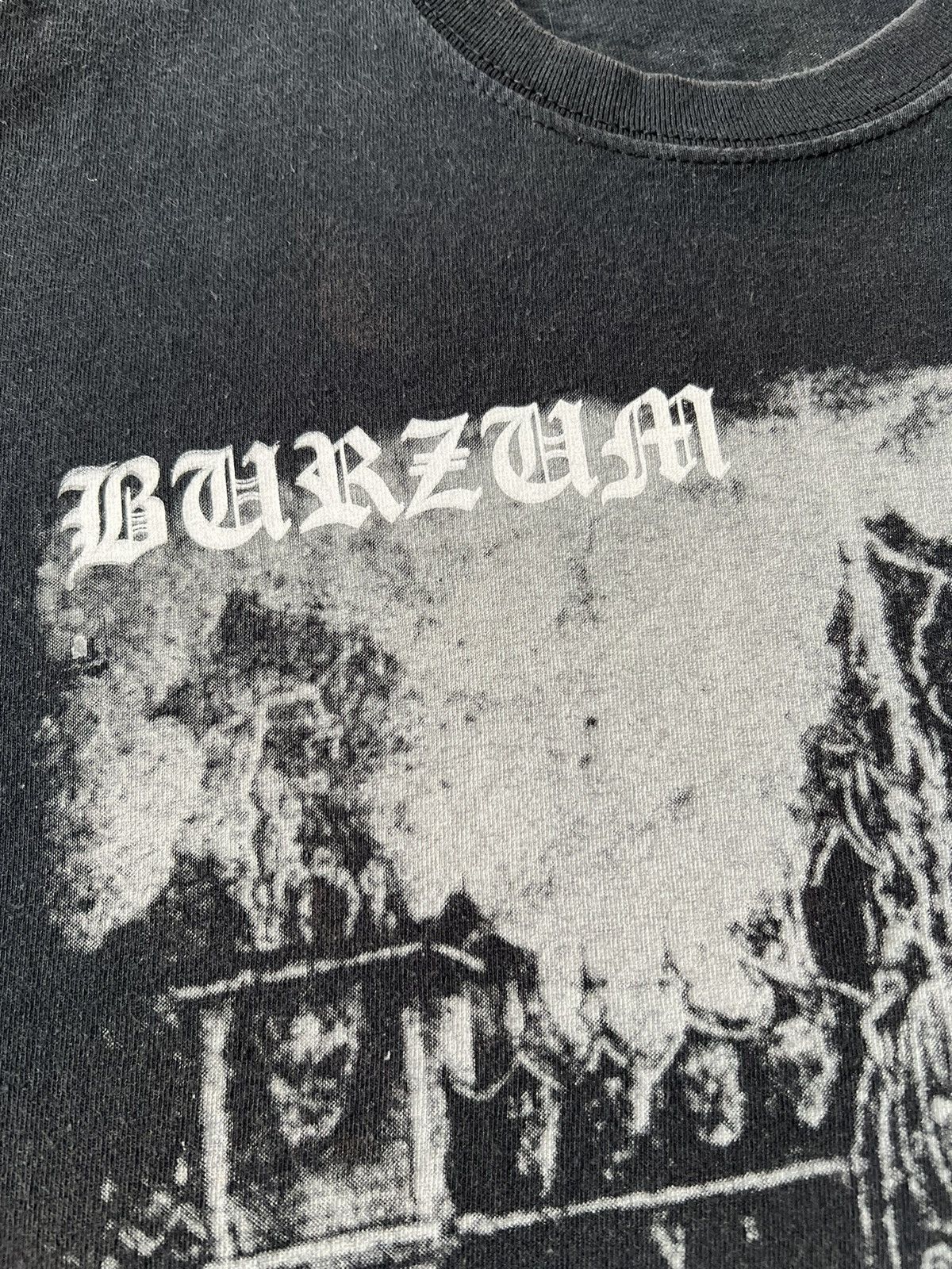Band Tees Burzum Det Som Engang Var Black Metal Band Y2k Black T-shirt Size US M / EU 48-50 / 2 - 6 Thumbnail