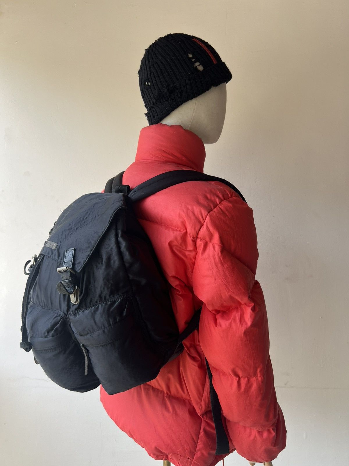 Barneys New York Vintage 90s Barneys New York Black Nylon Tactical Backpack Size ONE SIZE - 3 Thumbnail