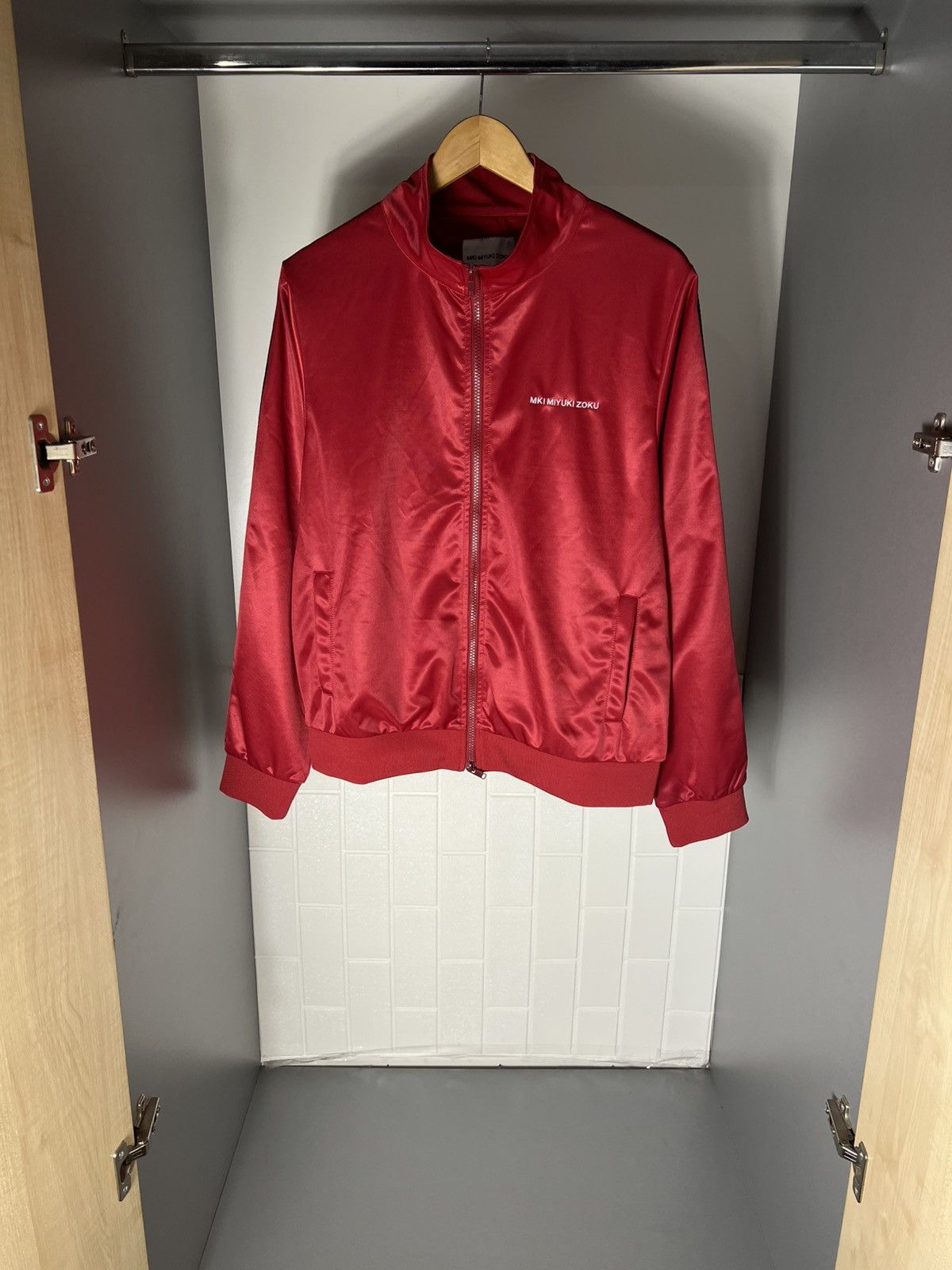 Mki Miyuki Zoku MKI MIYUKI ZOKU TRACK ZIP JACKET LIGHT SPORTSWEAR Y2K Size US M / EU 48-50 / 2 - 5 Thumbnail