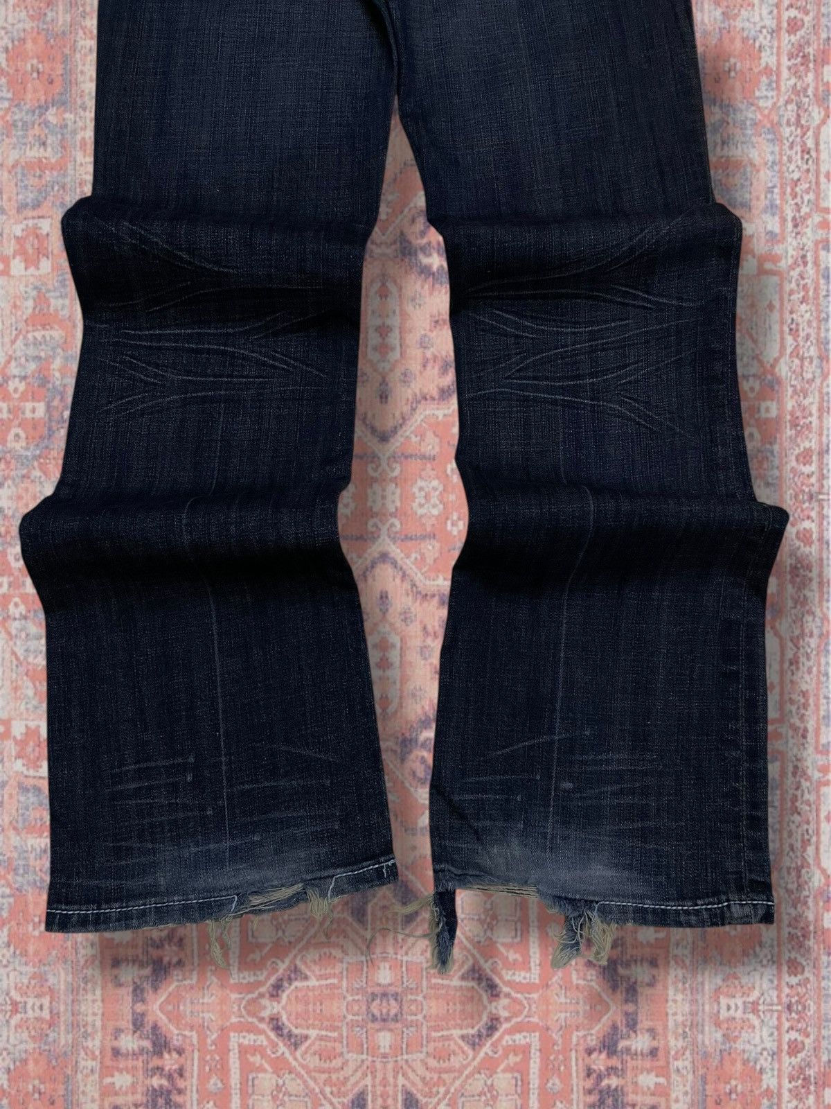 Beauty Beast Vinage OG 1990s Designer Rock & Roll Affliction Cross Flared Size US 32 / EU 48 - 3 Thumbnail